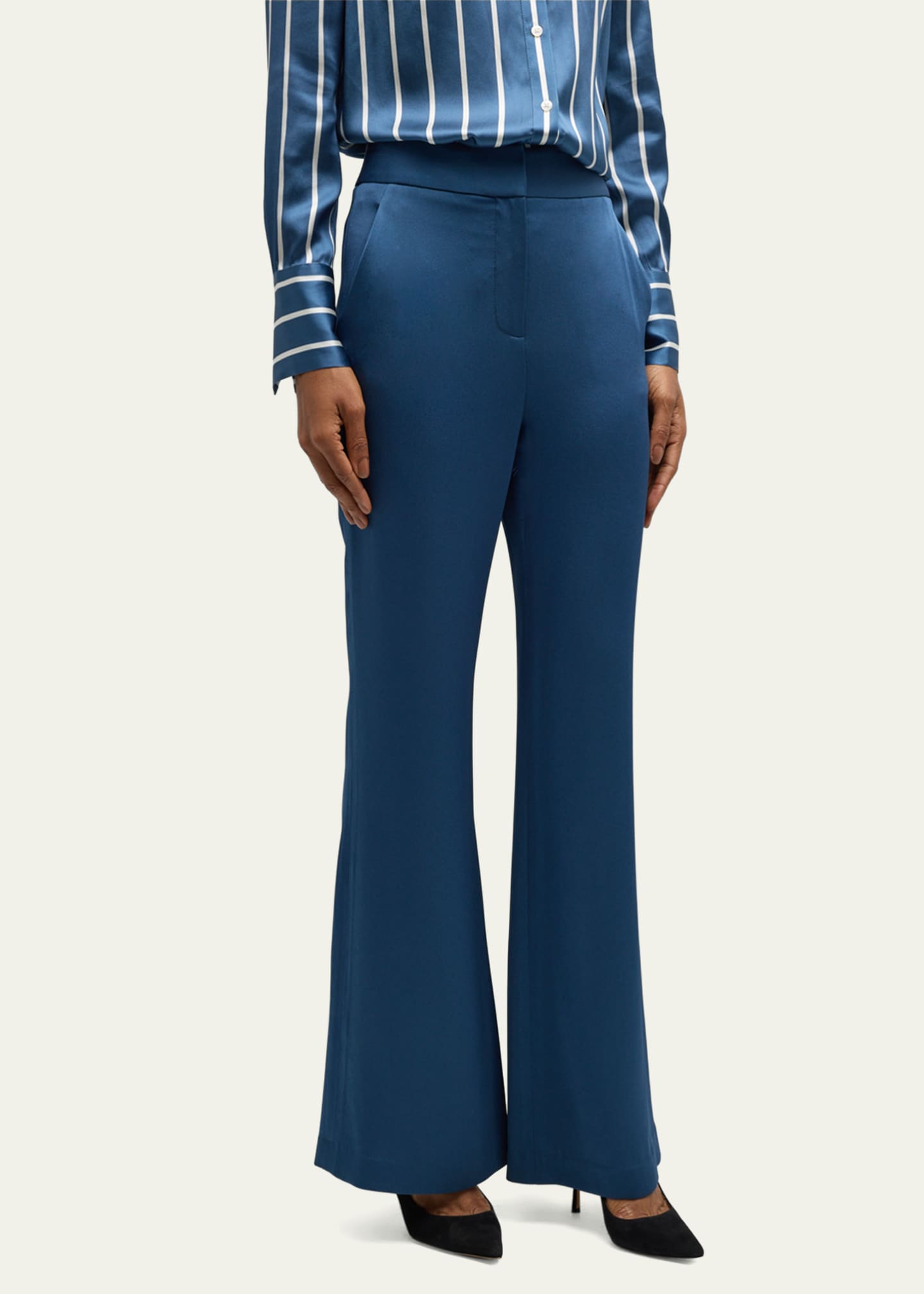 Veronica Beard Lebone Satin Pants Image 4 of 5