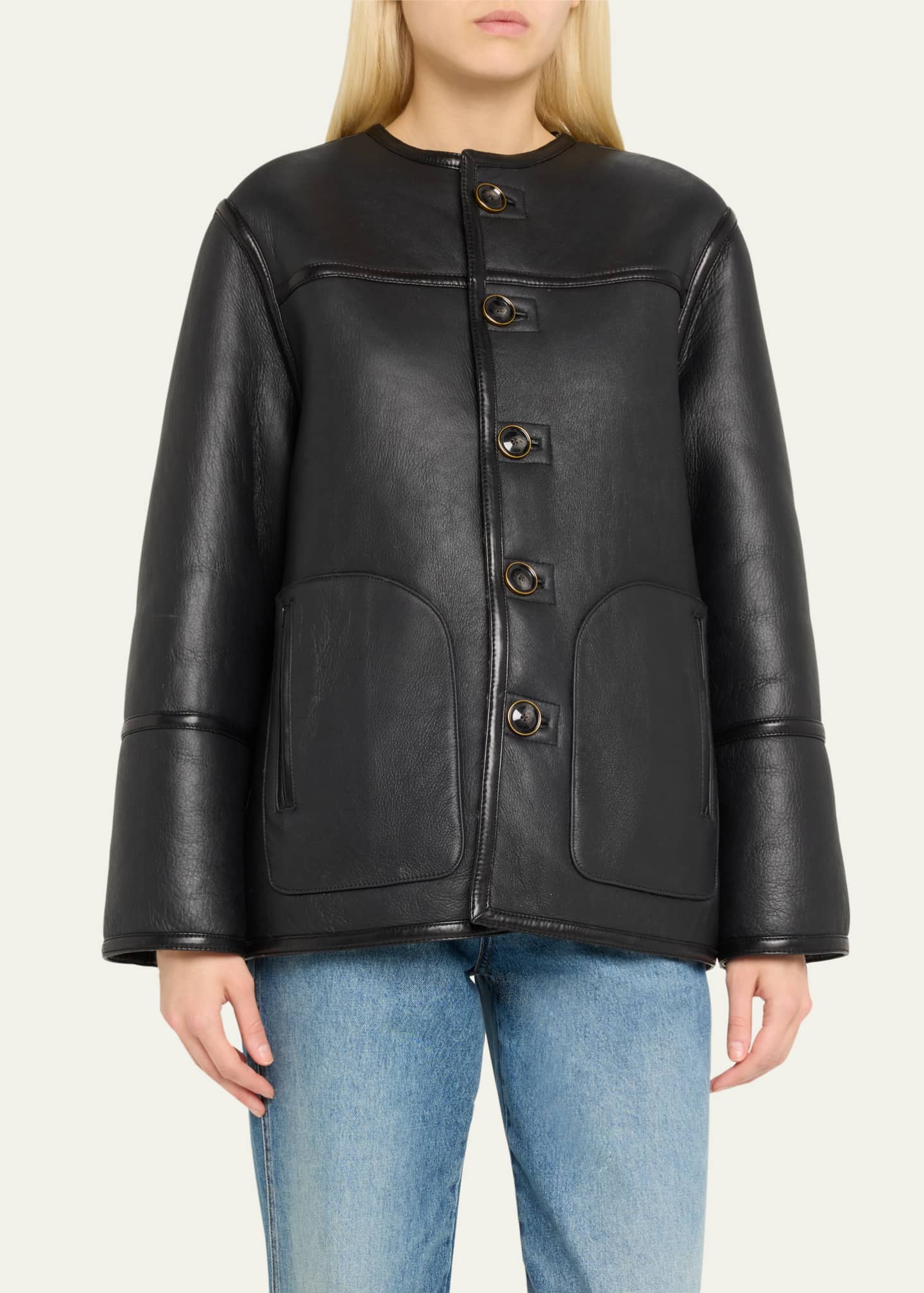 Veronica beard shearling jacket on sale