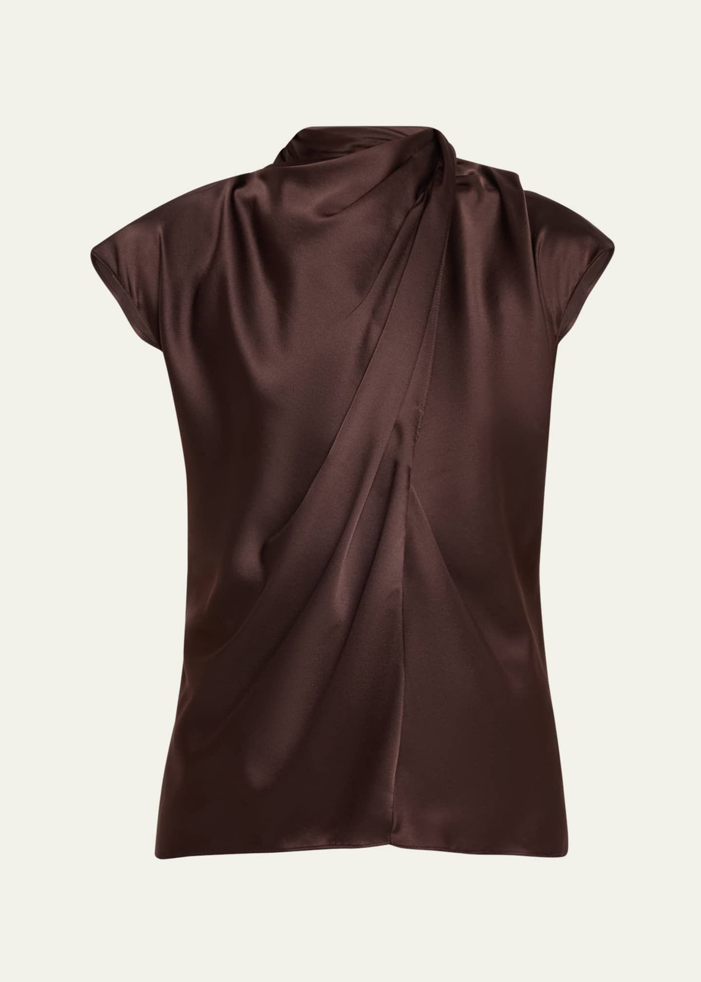 Veronica Beard Leilany Draped Tie-Back Top Image 1 of 5