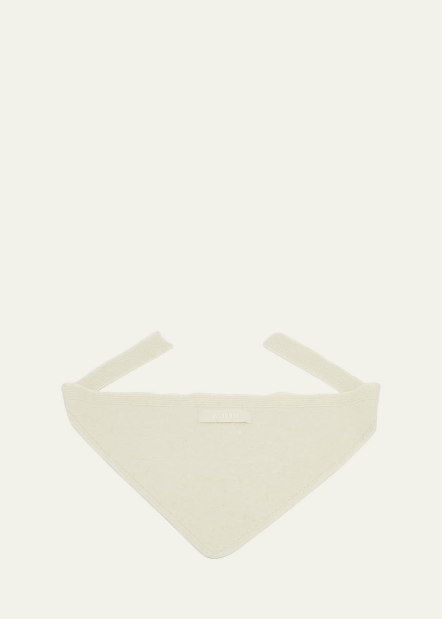 Jacquemus Men's Le Chale Grosgrain Logo Neck Scarf Image 1 of 4