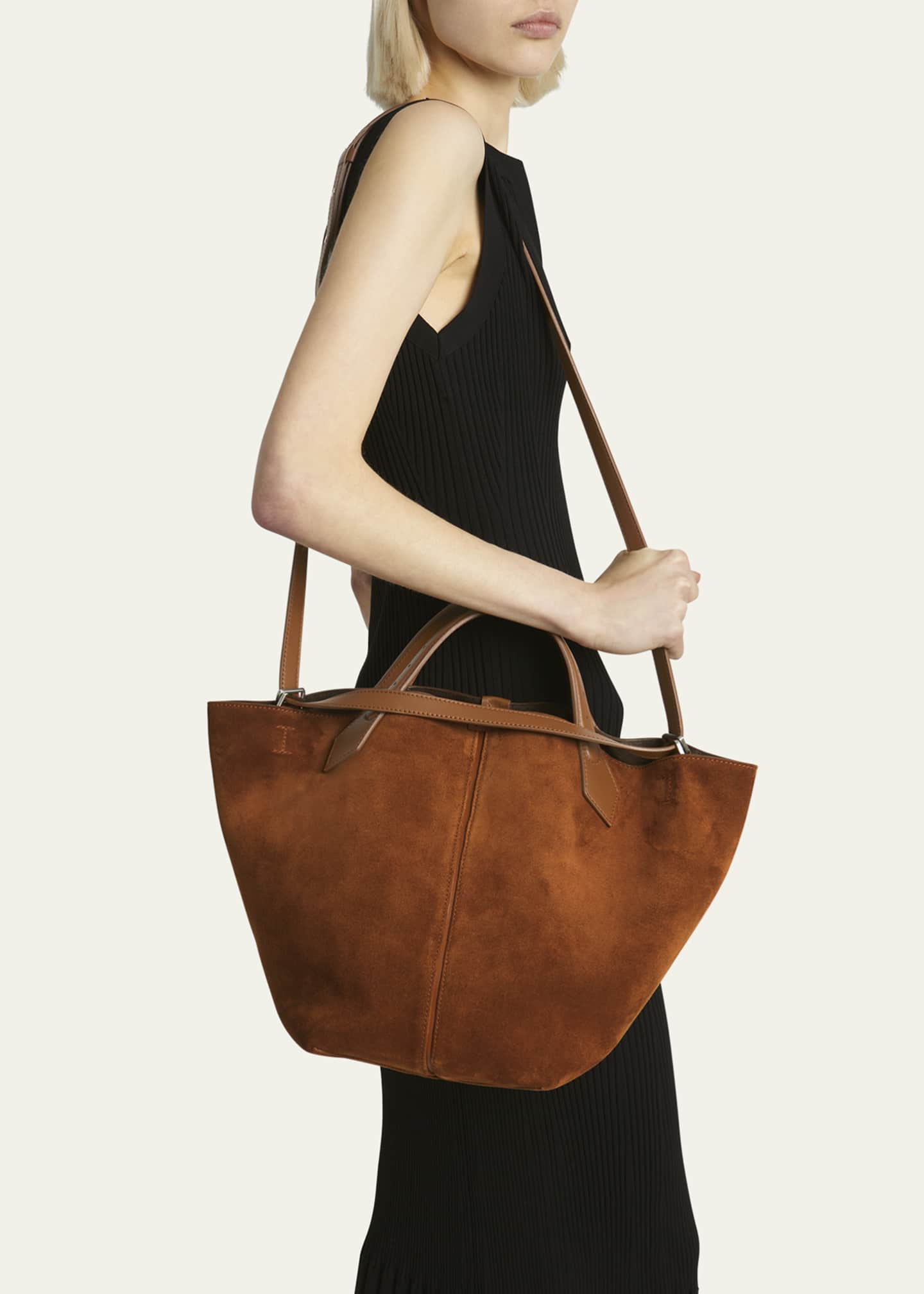 Large suede tote cheap