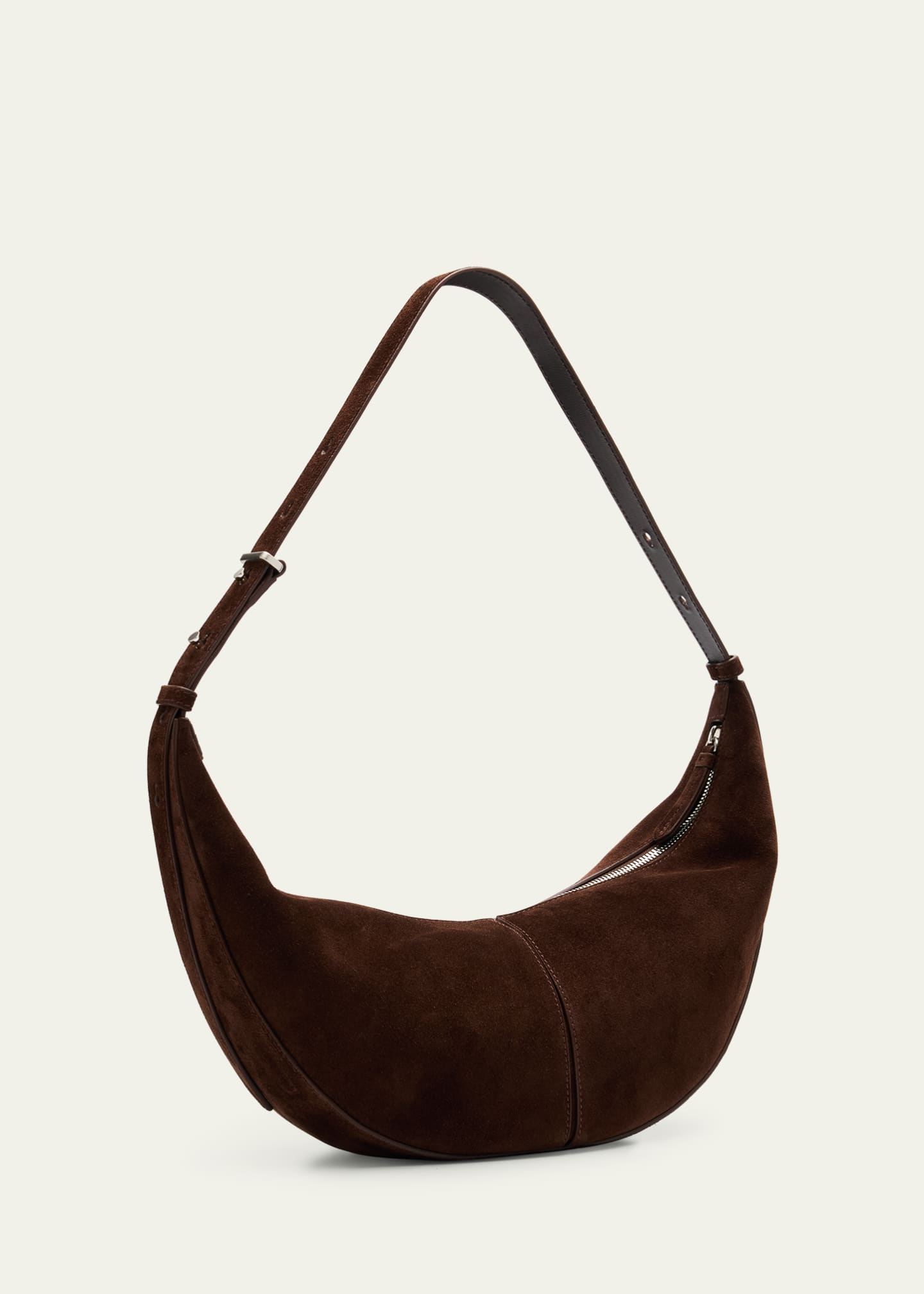 Proenza Schouler Slide Zip Suede Shoulder Bag Image 3 of 6