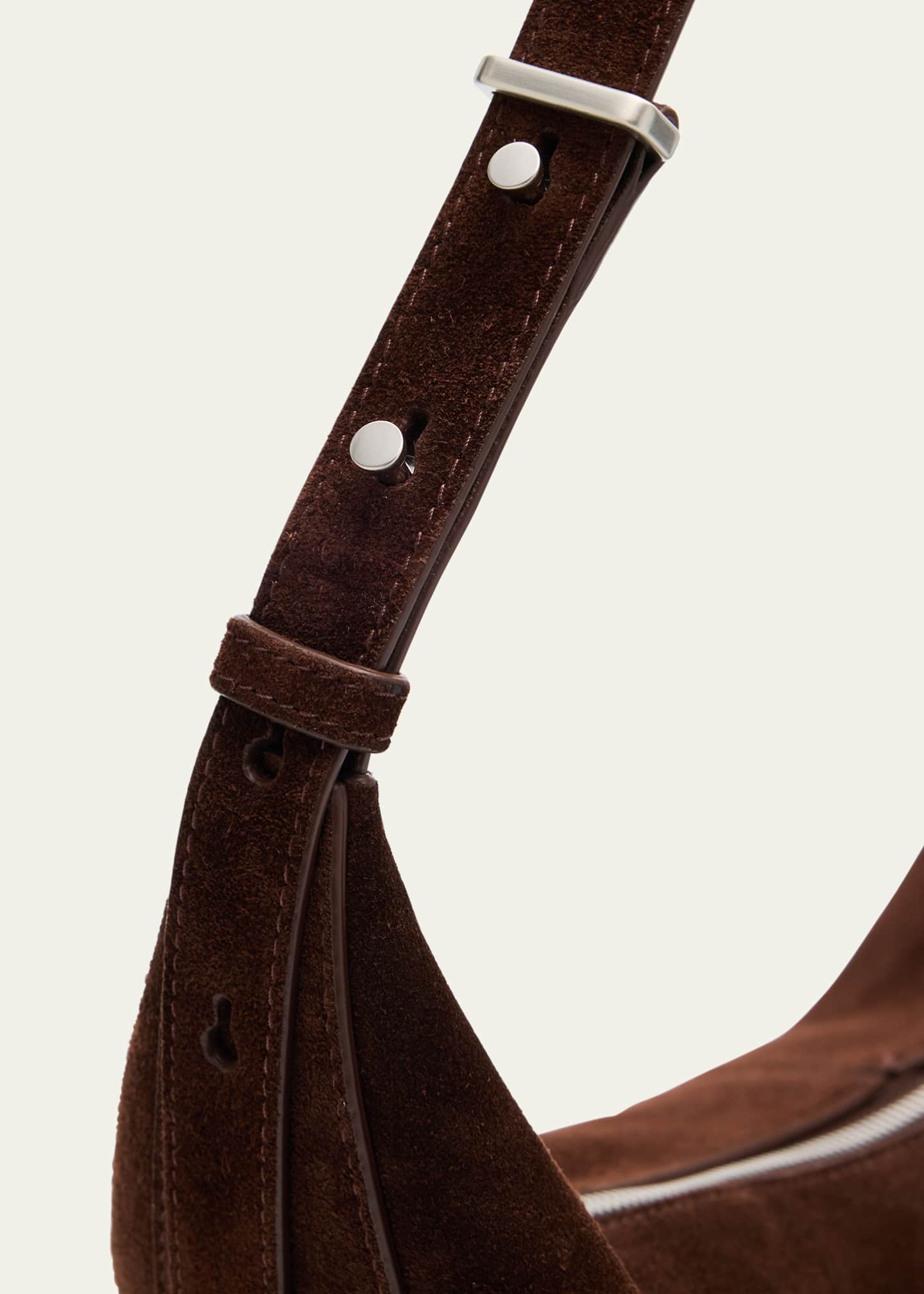 Proenza Schouler Slide Zip Suede Shoulder Bag Image 6 of 6