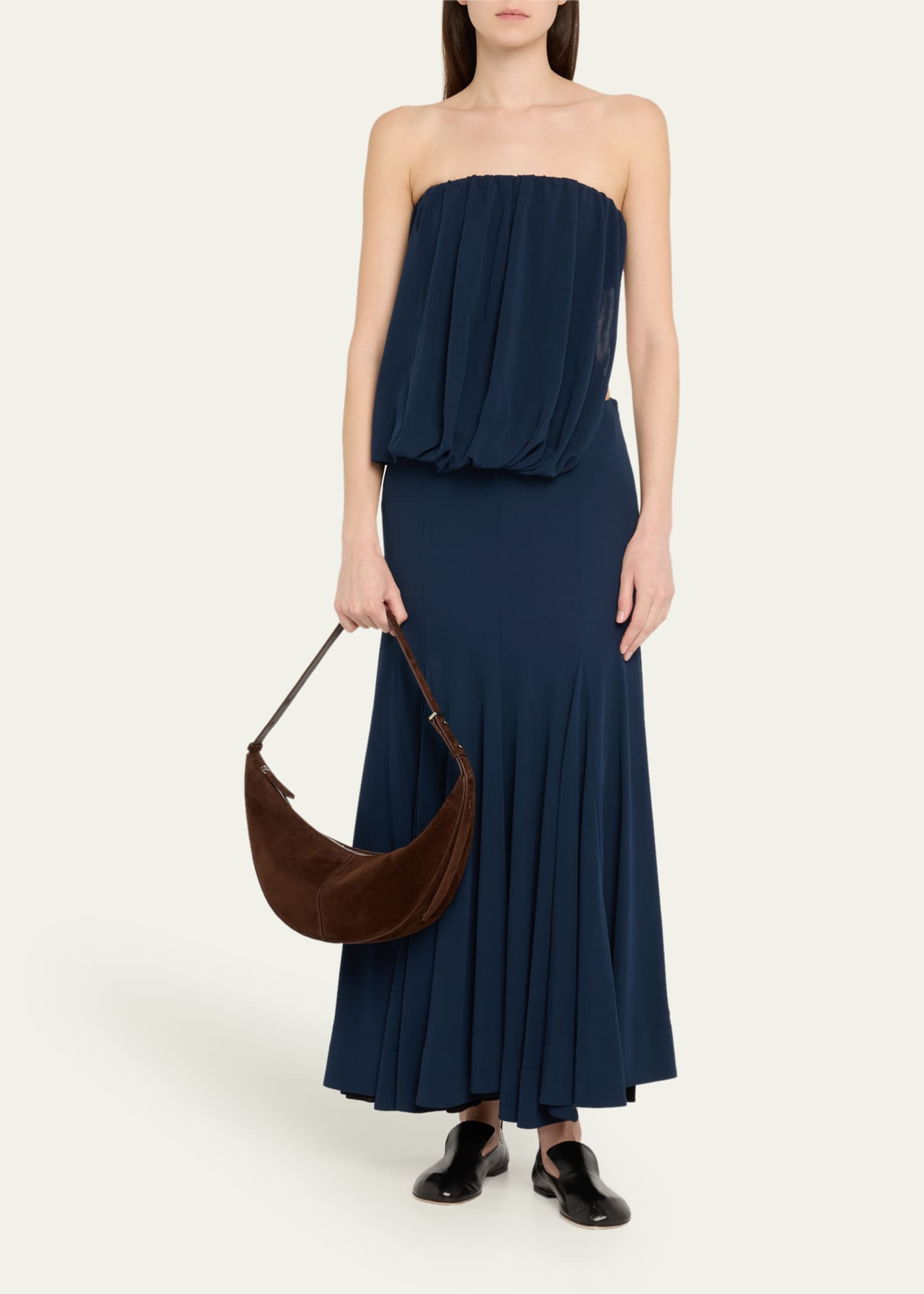 Proenza Schouler Slide Zip Suede Shoulder Bag Image 5 of 6