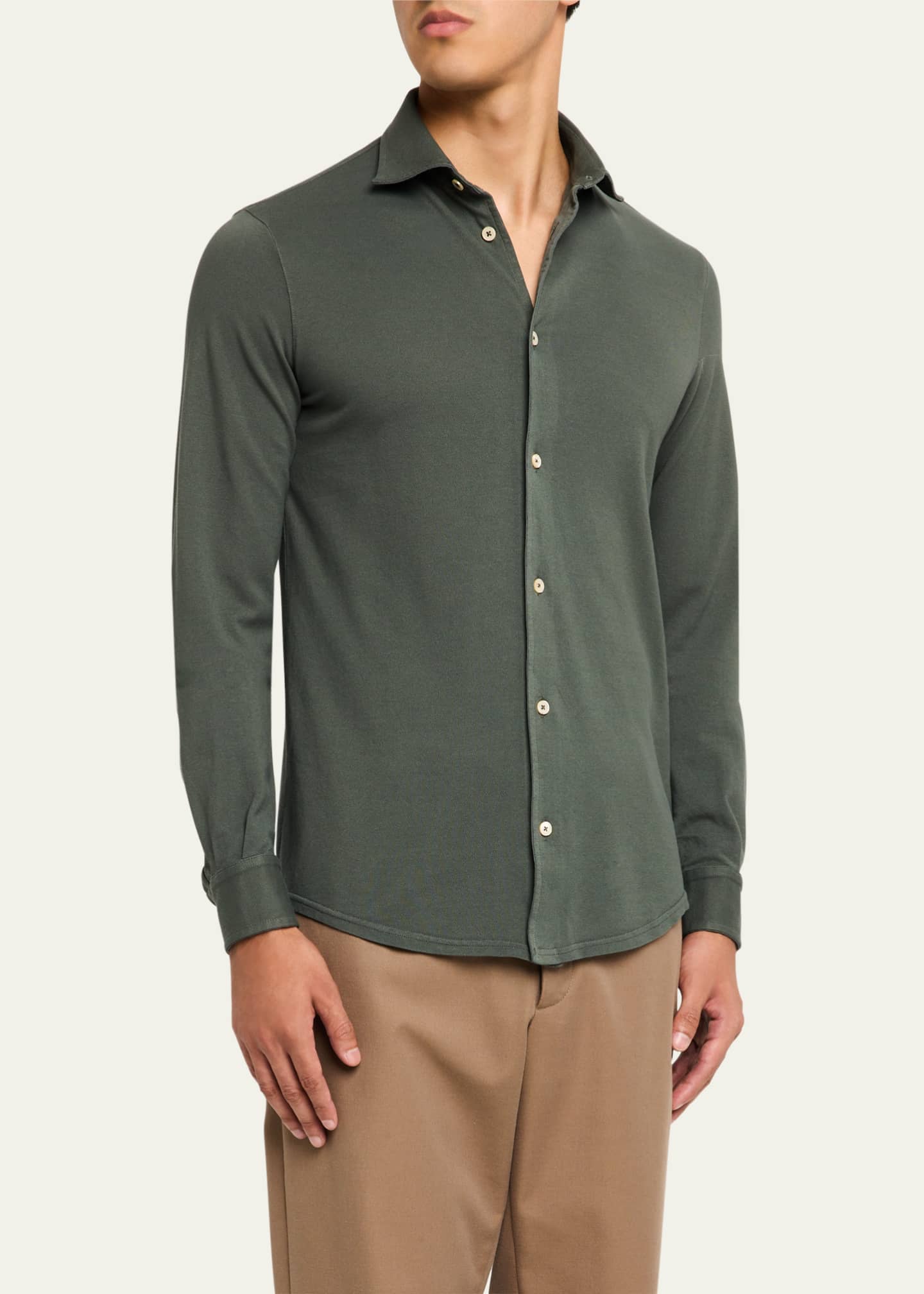 Fedeli cotton button down shirt outlet