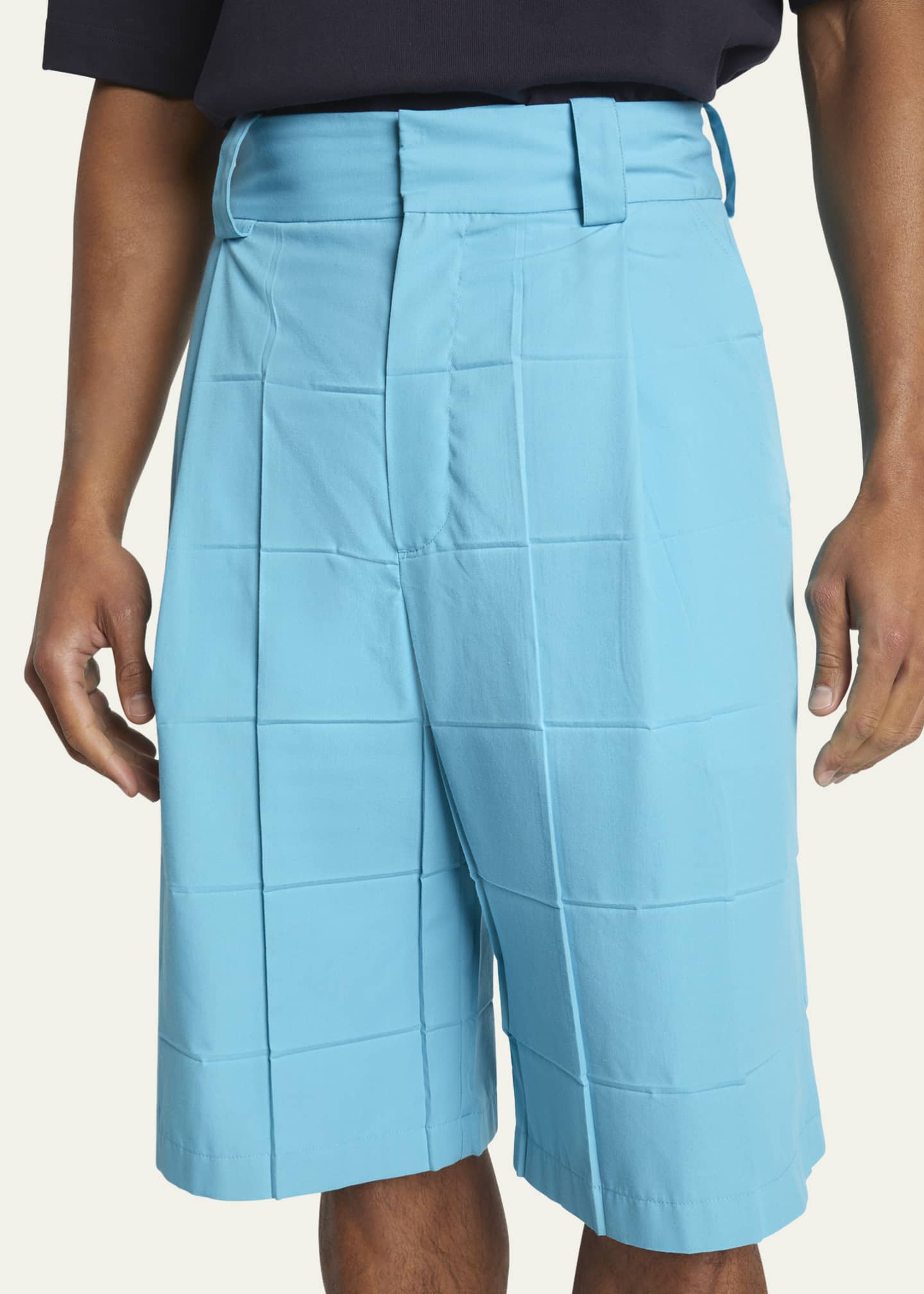 Jacquemus Men's Square Pleat Shorts Image 5 of 5