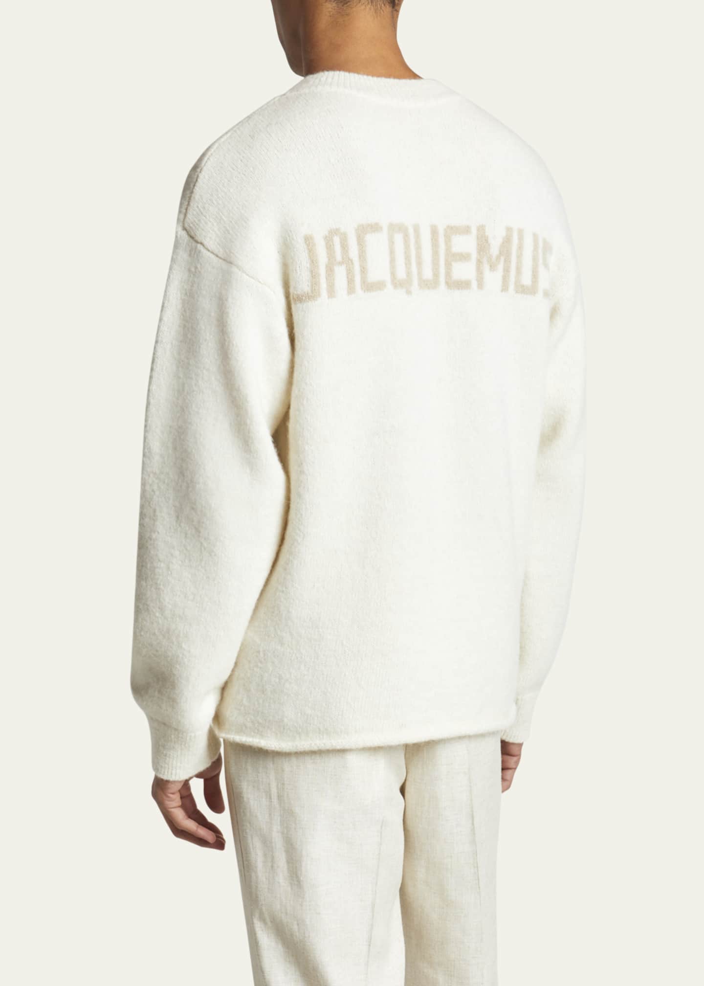 Jacquemus Men's Intarsia Logo Sweater Image 3 of 5