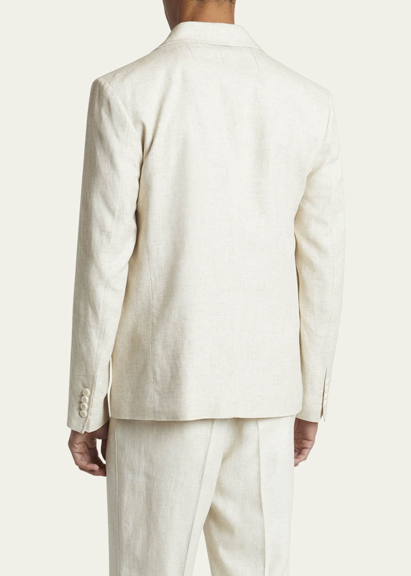 Jacquemus Men's Cabri Linen-Blend Sport Coat Image 3 of 5