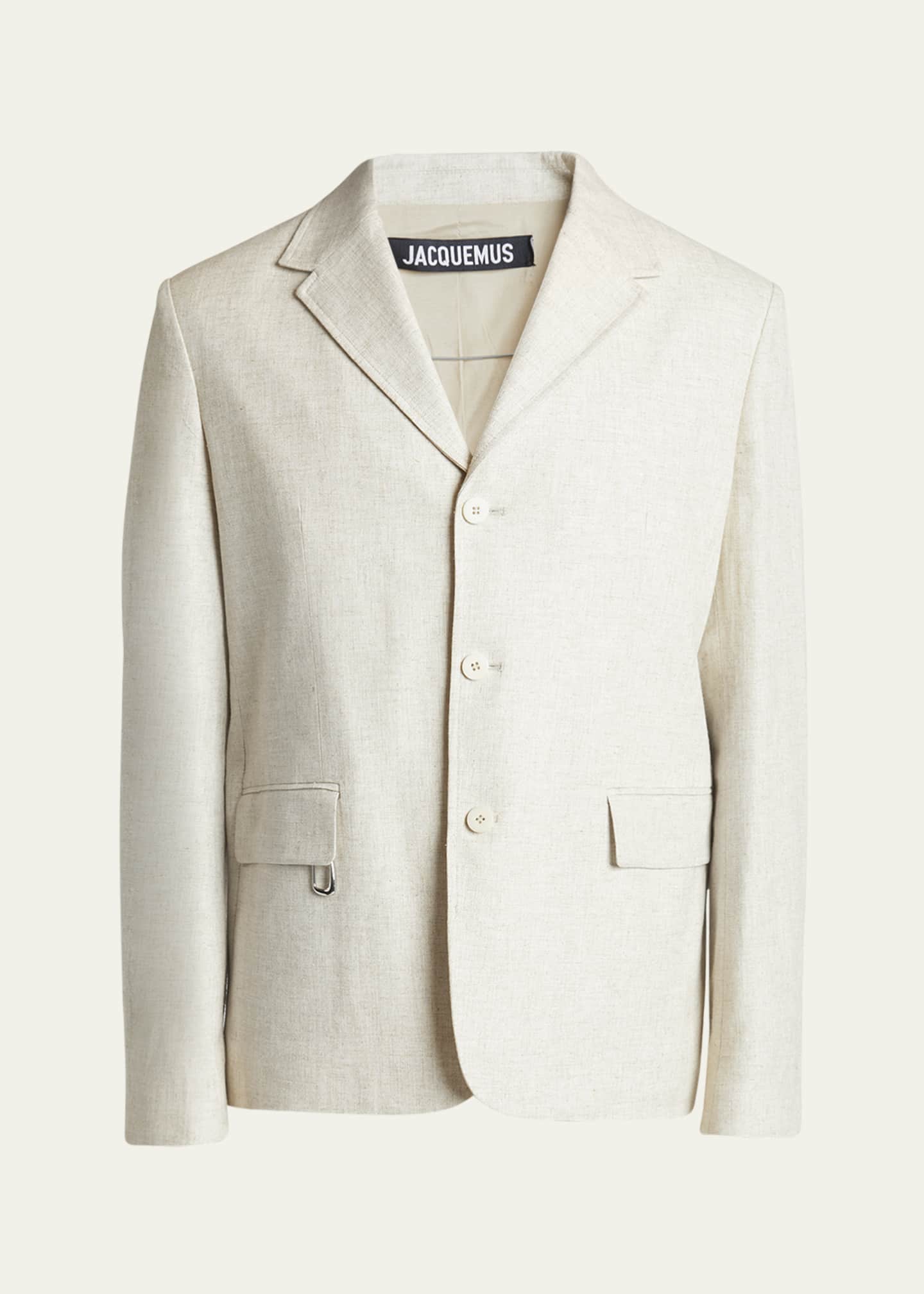 Jacquemus Men's Cabri Linen-Blend Sport Coat Image 1 of 5