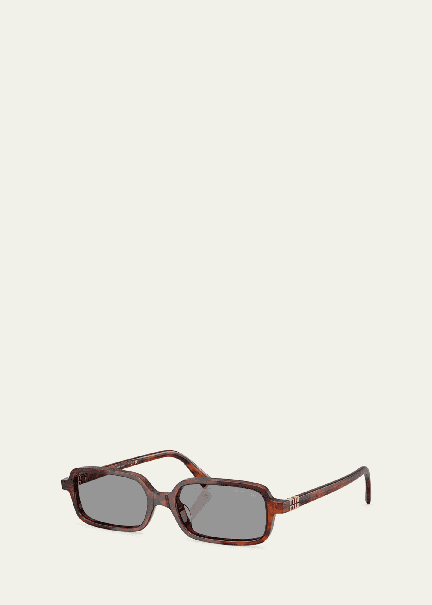 Miu Miu 11Zs Rectangular Sunglasses Image 2 of 3