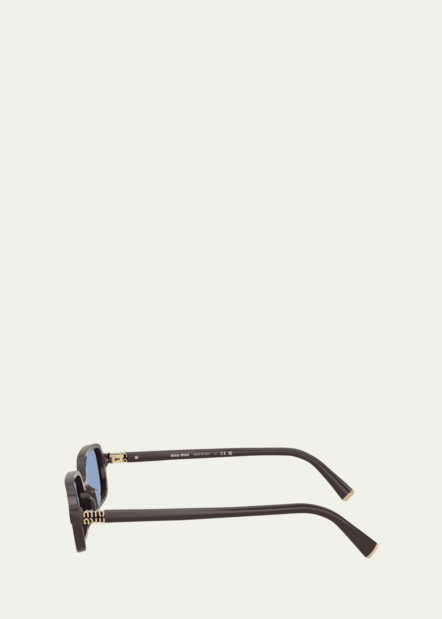 Miu Miu 11Zs Rectangular Sunglasses Image 3 of 3