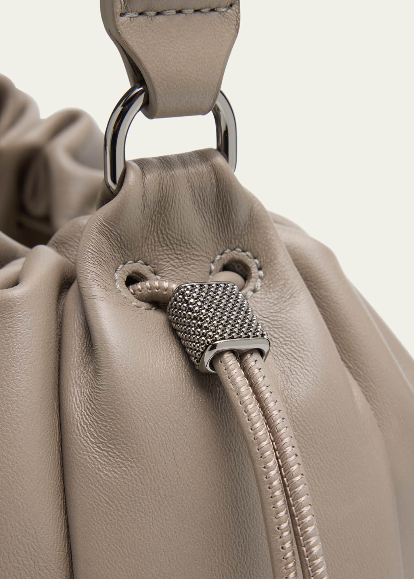 【関税・送料込み】BRUNELLO CUCINELLI MINI BAGS Brunello Cucinelli Mini Metallic Leather Boston Bag | Neiman