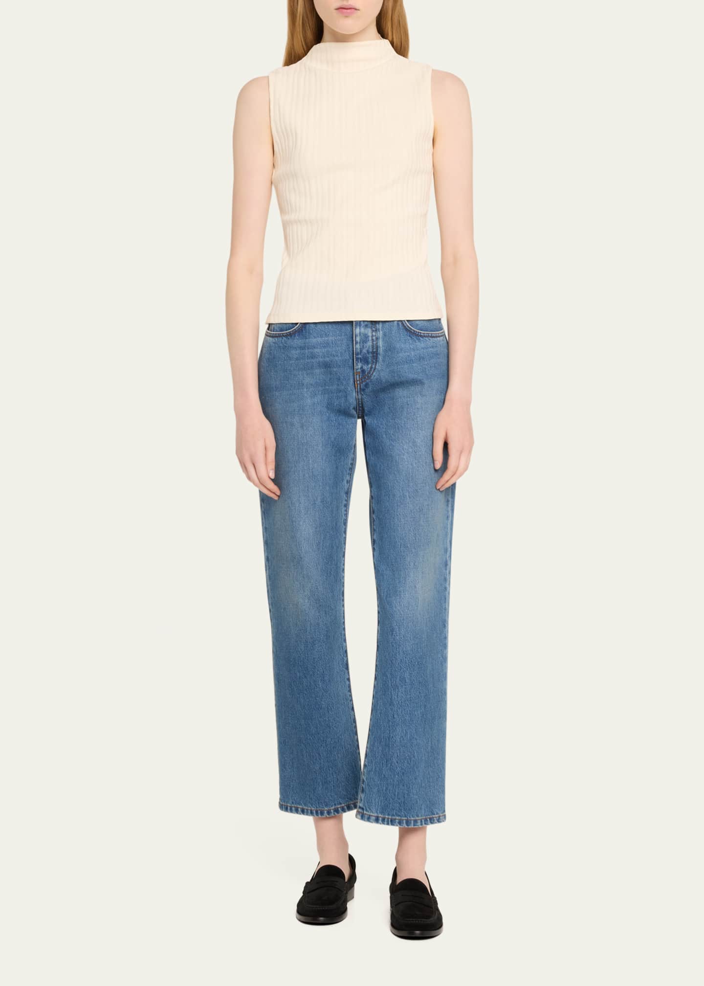 Veronica Beard Alora High-Neck Top Image 2 of 5