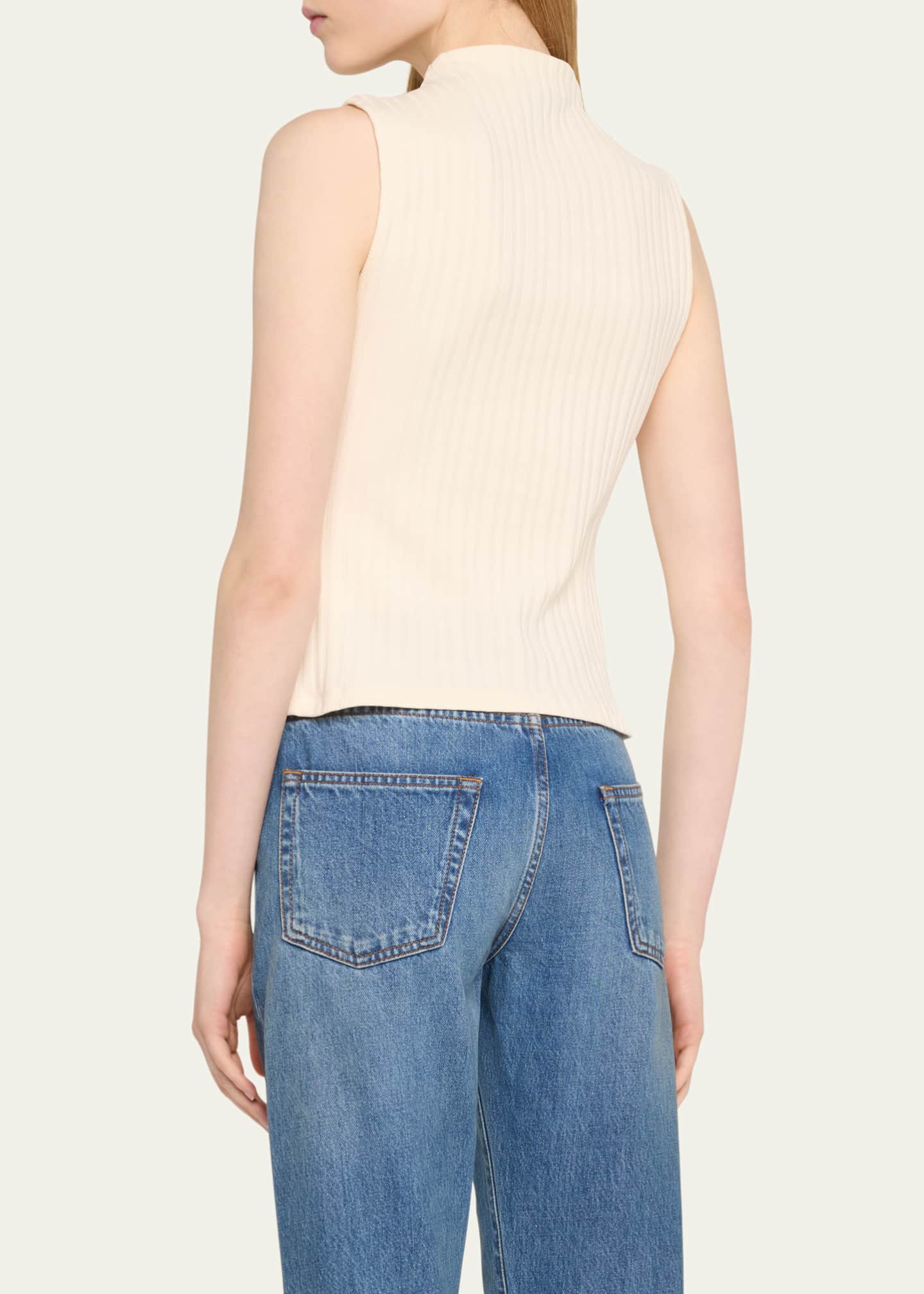 Veronica Beard Alora High-Neck Top Image 3 of 5