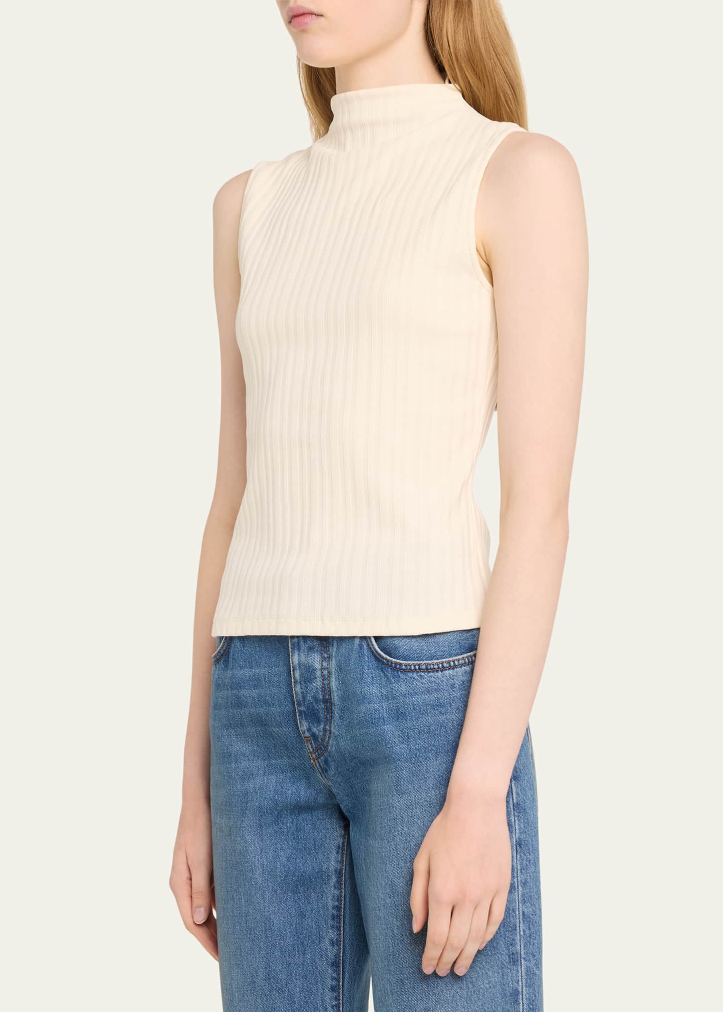 Veronica Beard Alora High-Neck Top Image 4 of 5