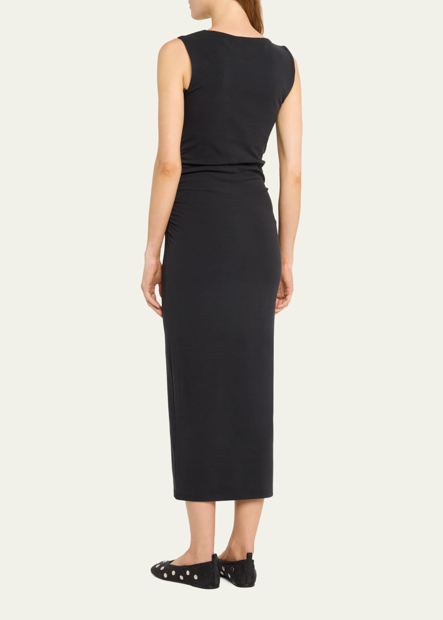 Veronica Beard Charissa High-Neck Midi Dress Image 3 of 5