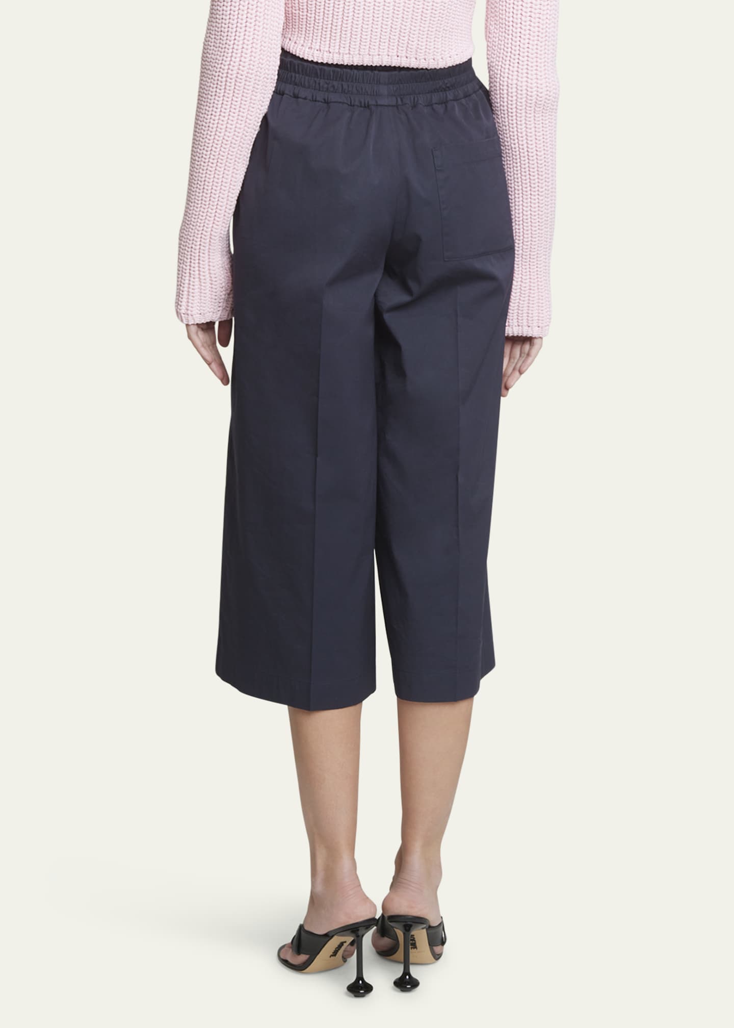 Loewe Double Waistband Wide-Leg Crop Trousers Image 3 of 5