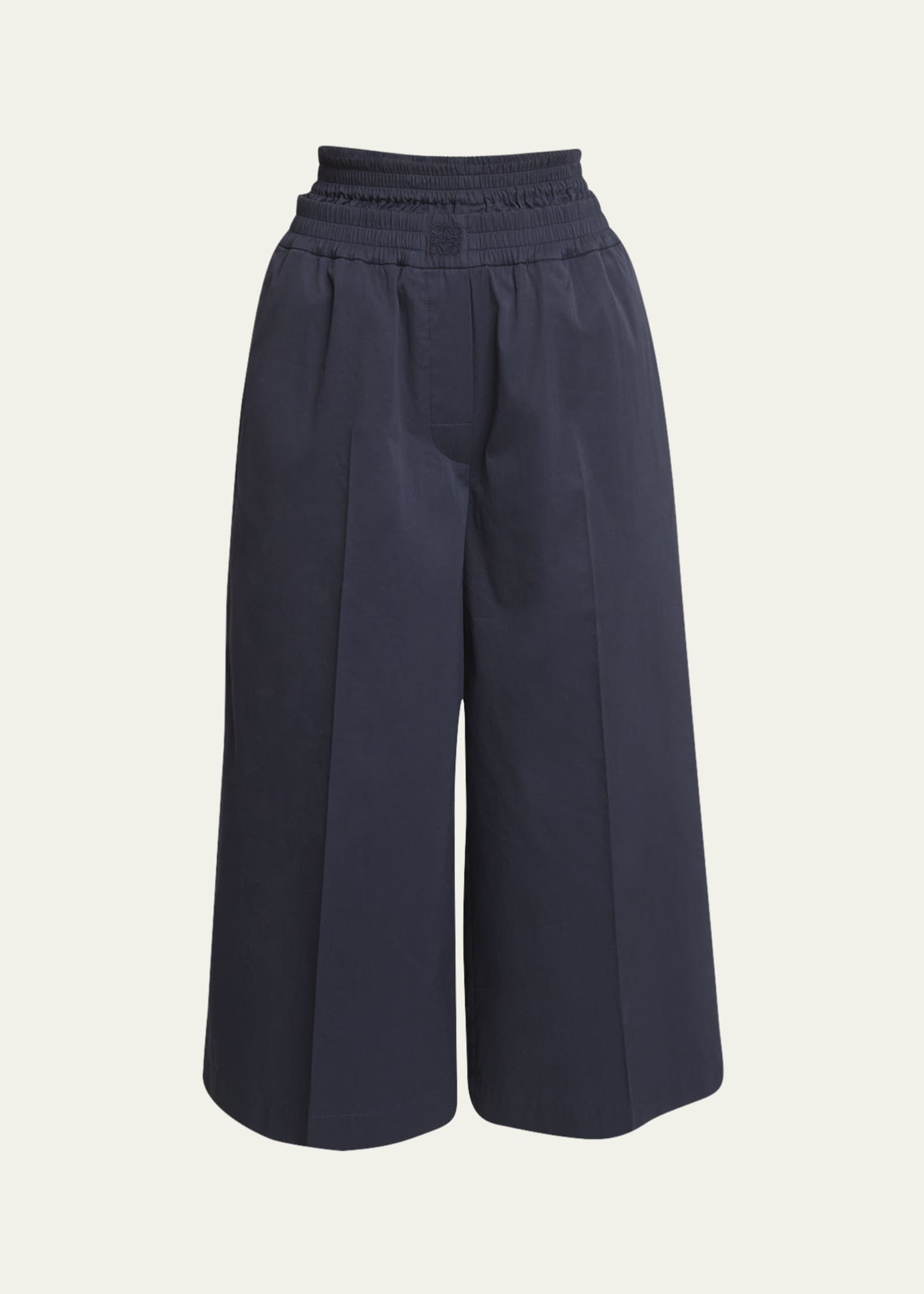 Loewe Double Waistband Wide-Leg Crop Trousers Image 1 of 5