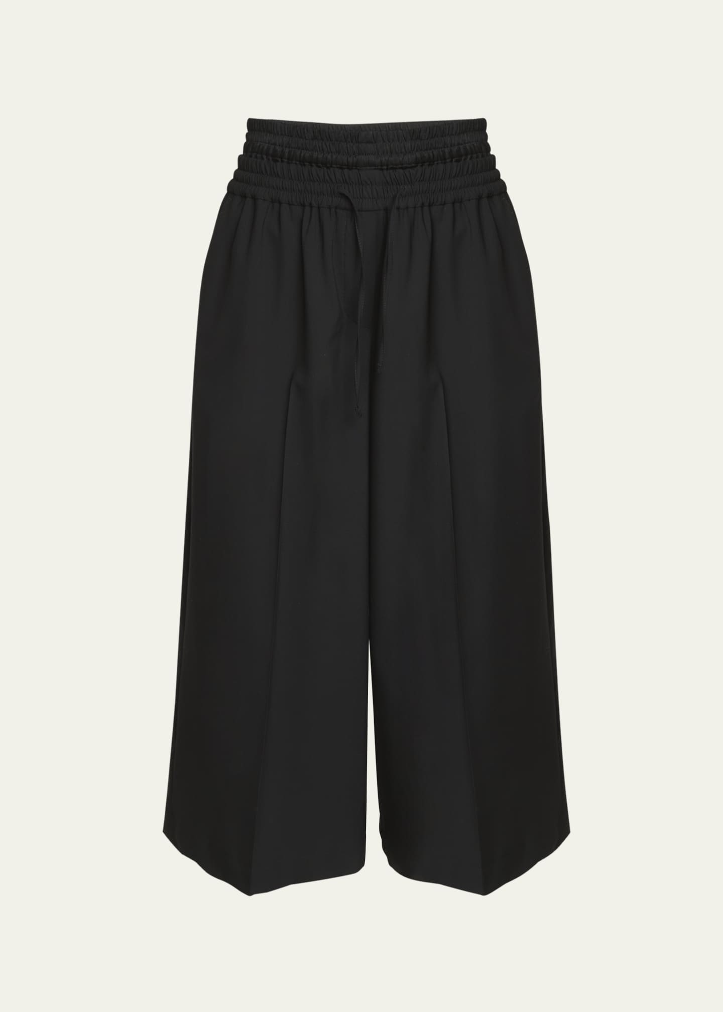 Loewe Cropped Double Waistband Wool Trousers Image 1 of 5