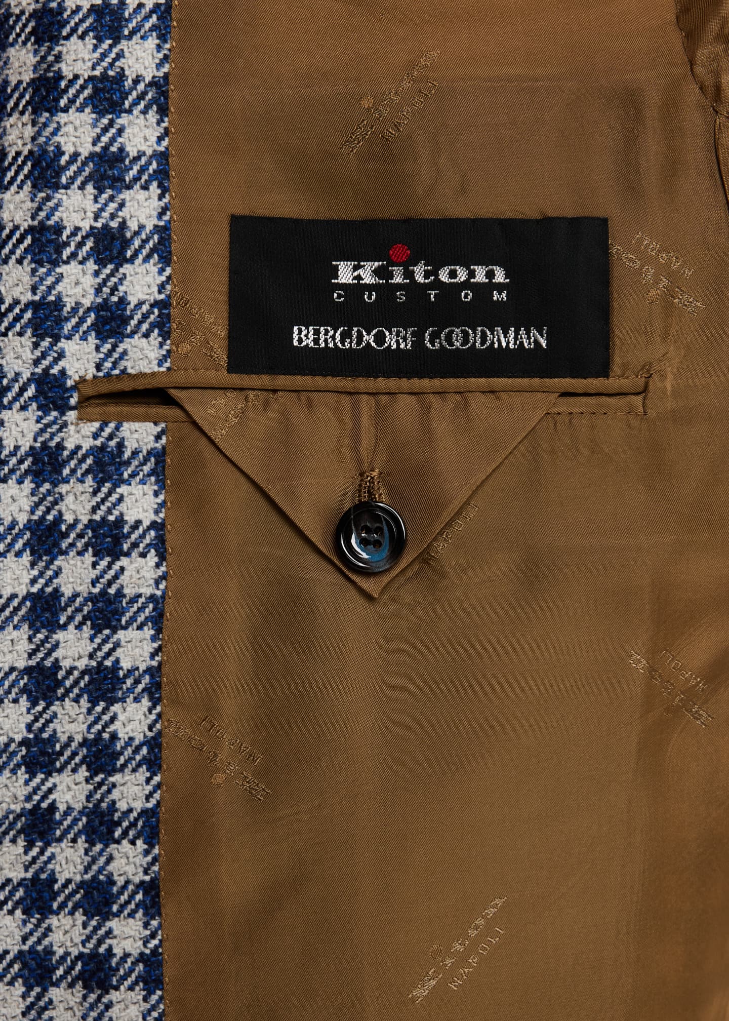 Kiton Men's Cashmere Check Sport Coat Image 6 of 8