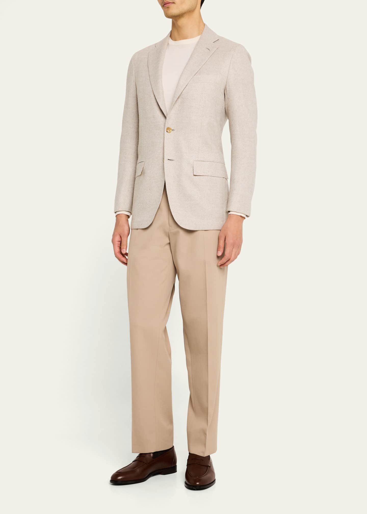Kiton Men's Cashmere-Blend Twill Sport Coat Image 2 of 8