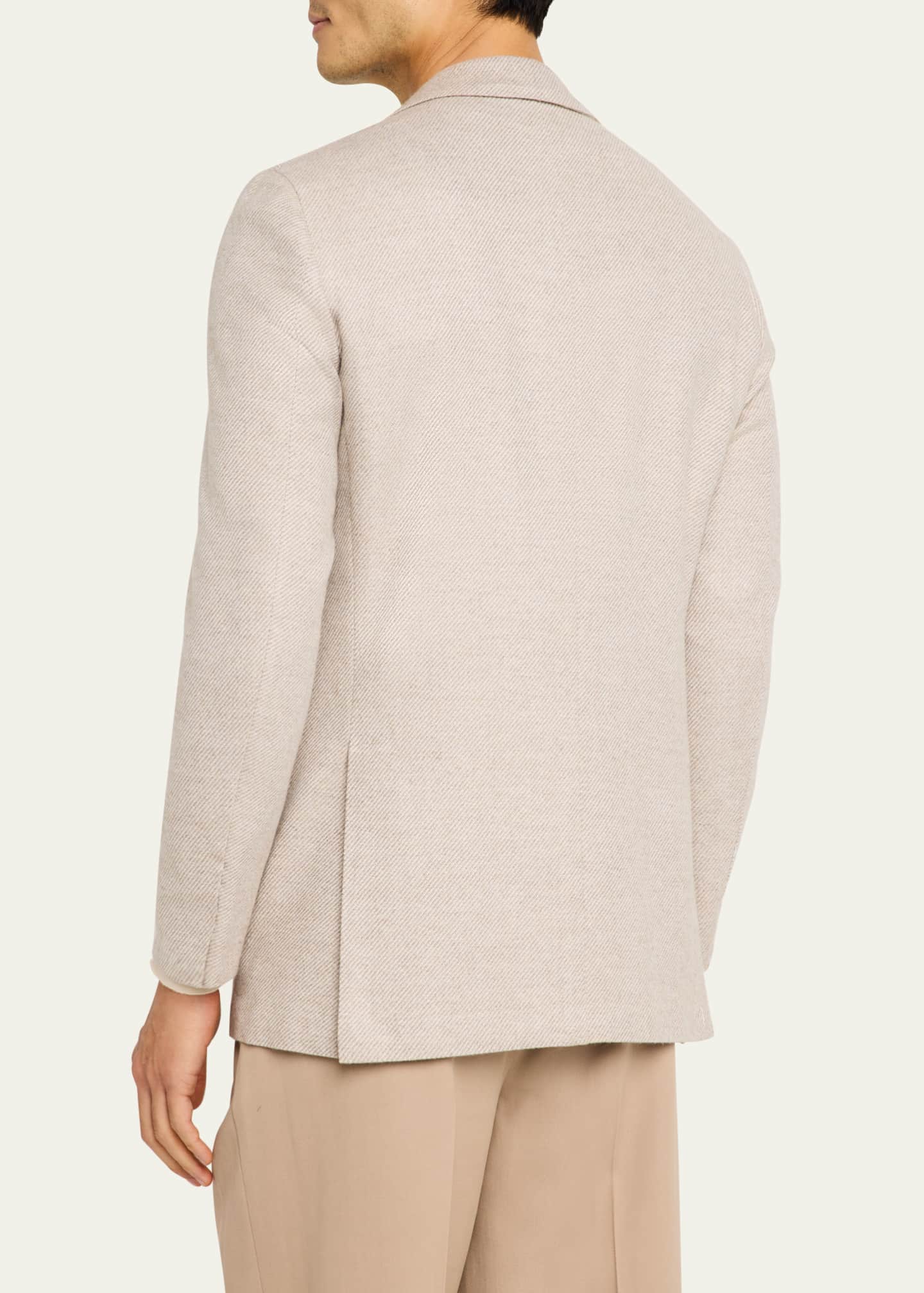 Kiton Men's Cashmere-Blend Twill Sport Coat Image 3 of 8