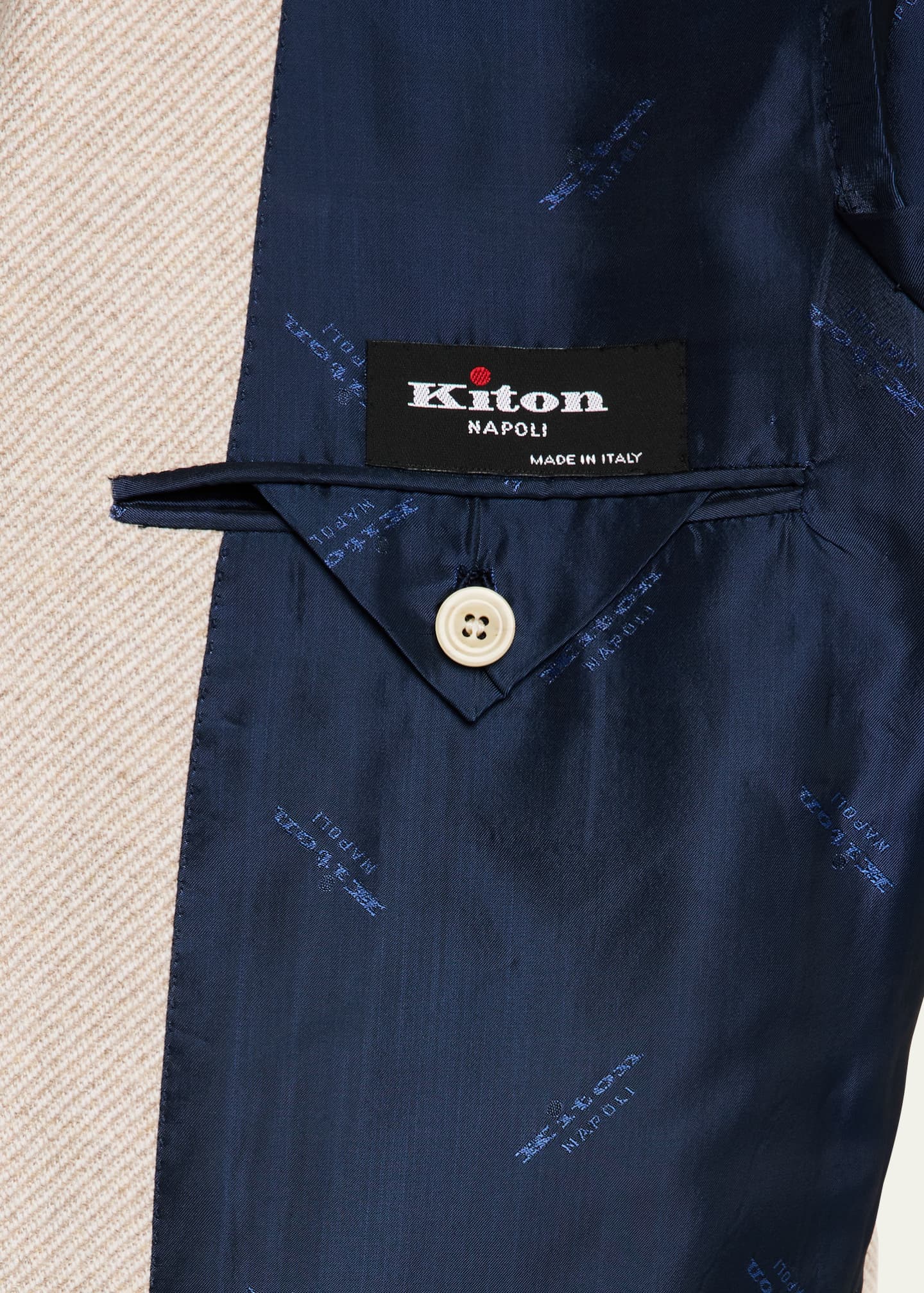 Kiton Men's Cashmere-Blend Twill Sport Coat Image 6 of 8