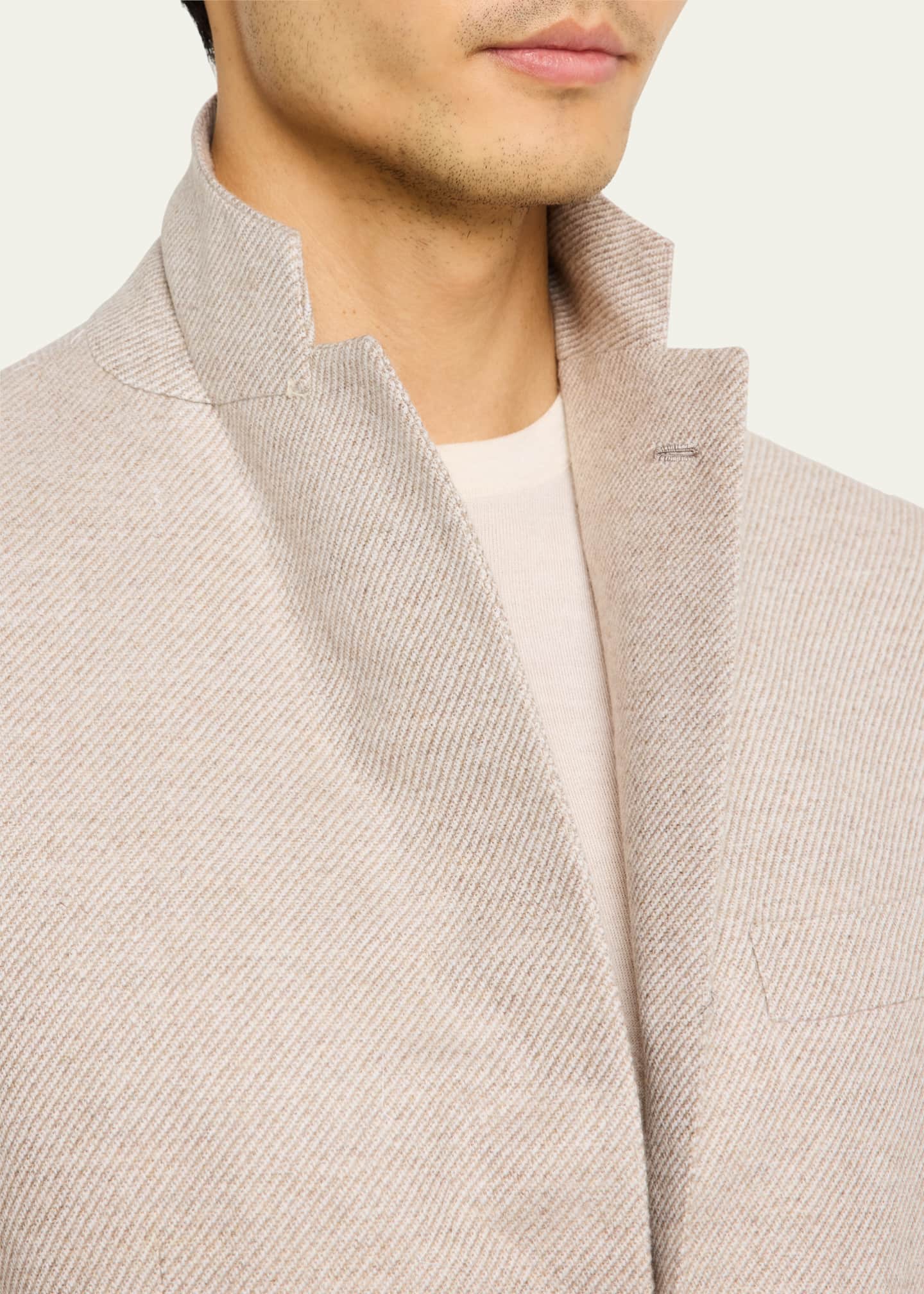 Kiton Men's Cashmere-Blend Twill Sport Coat Image 7 of 8