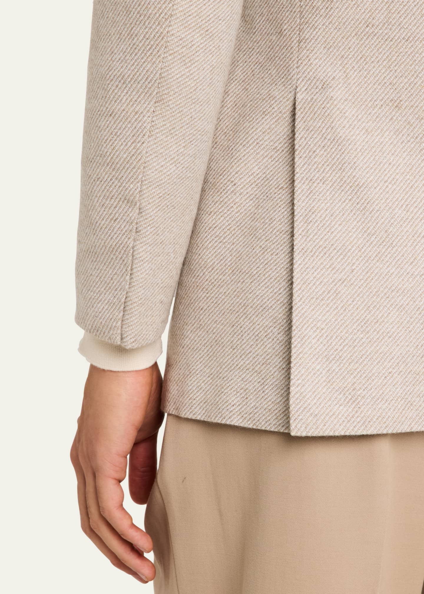 Kiton Men's Cashmere-Blend Twill Sport Coat Image 8 of 8