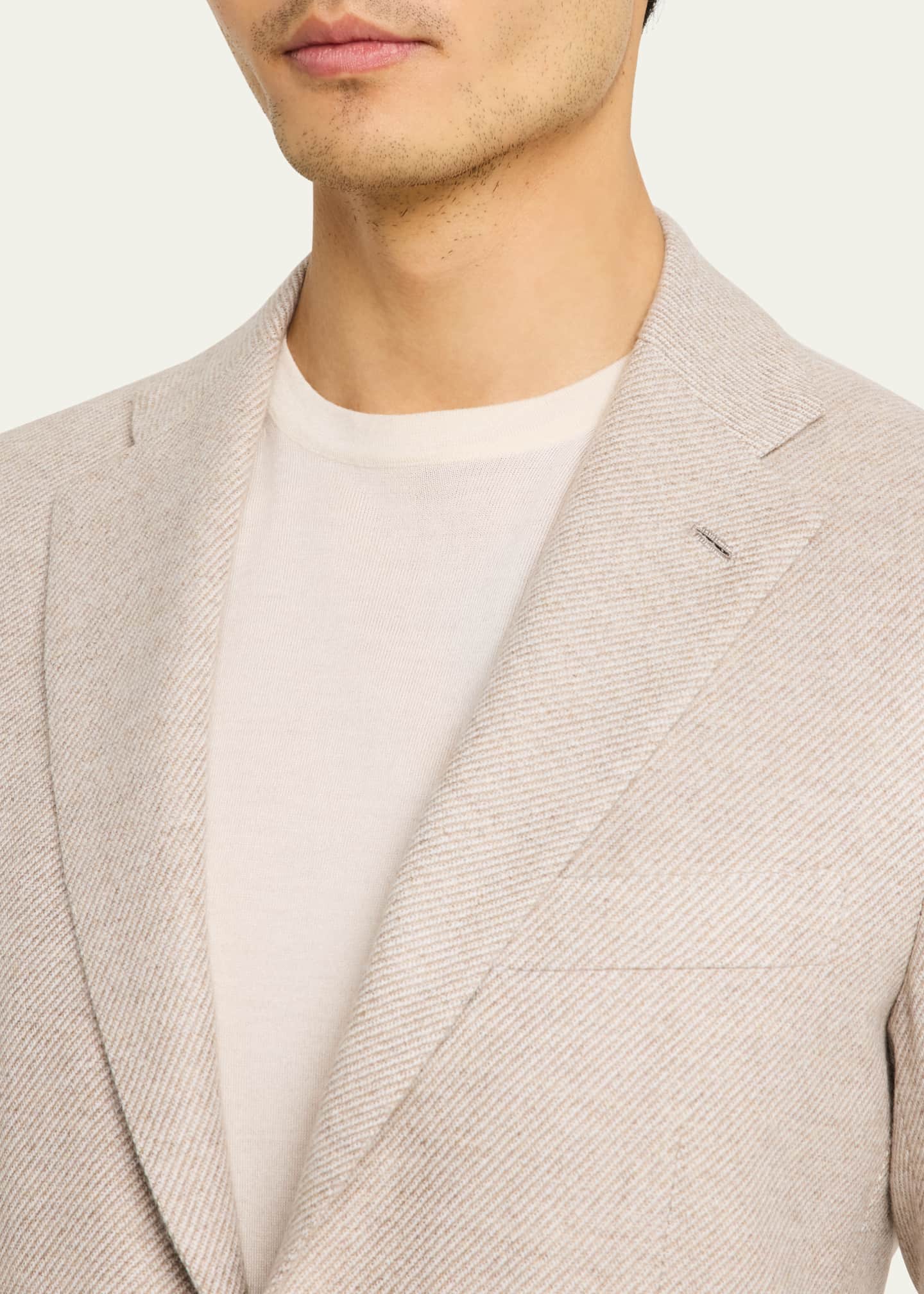Kiton Men's Cashmere-Blend Twill Sport Coat Image 5 of 8