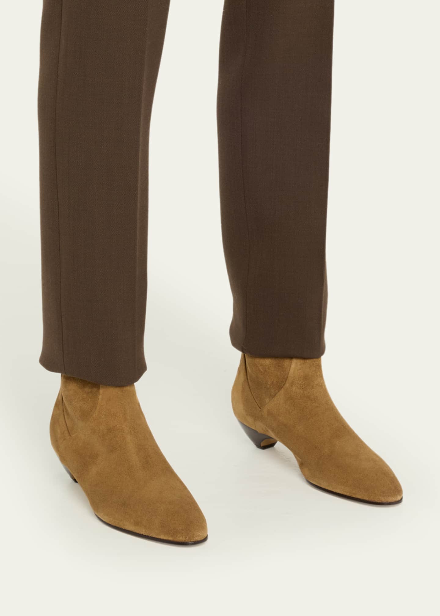 Le Monde Beryl Allegra Suede Ankle Booties Image 2 of 3