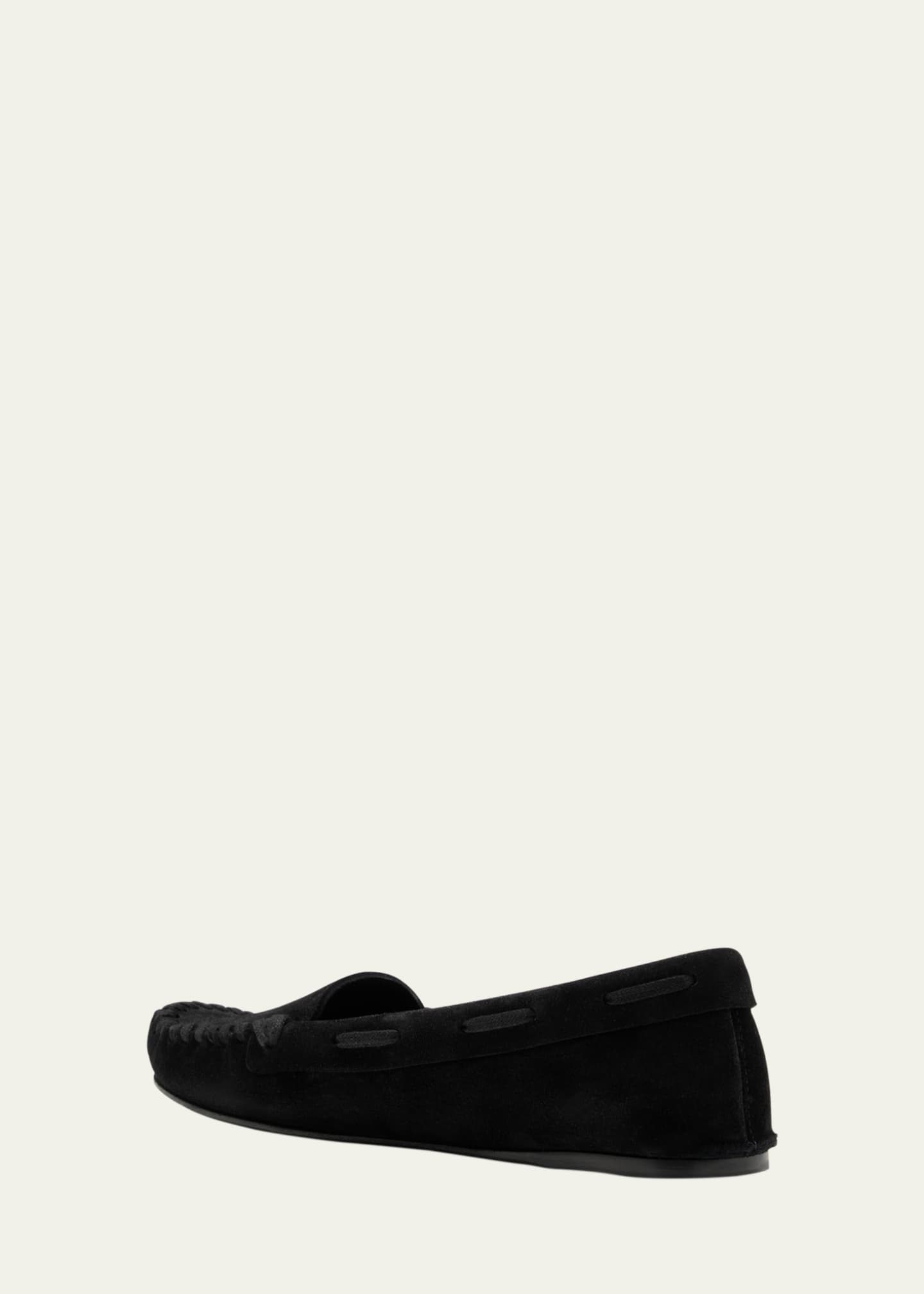 【送料&関税込】The Row Mabel Leather Loafers THE ROW Mabel Leather Moccasin Loafers - Bergdorf Goodman