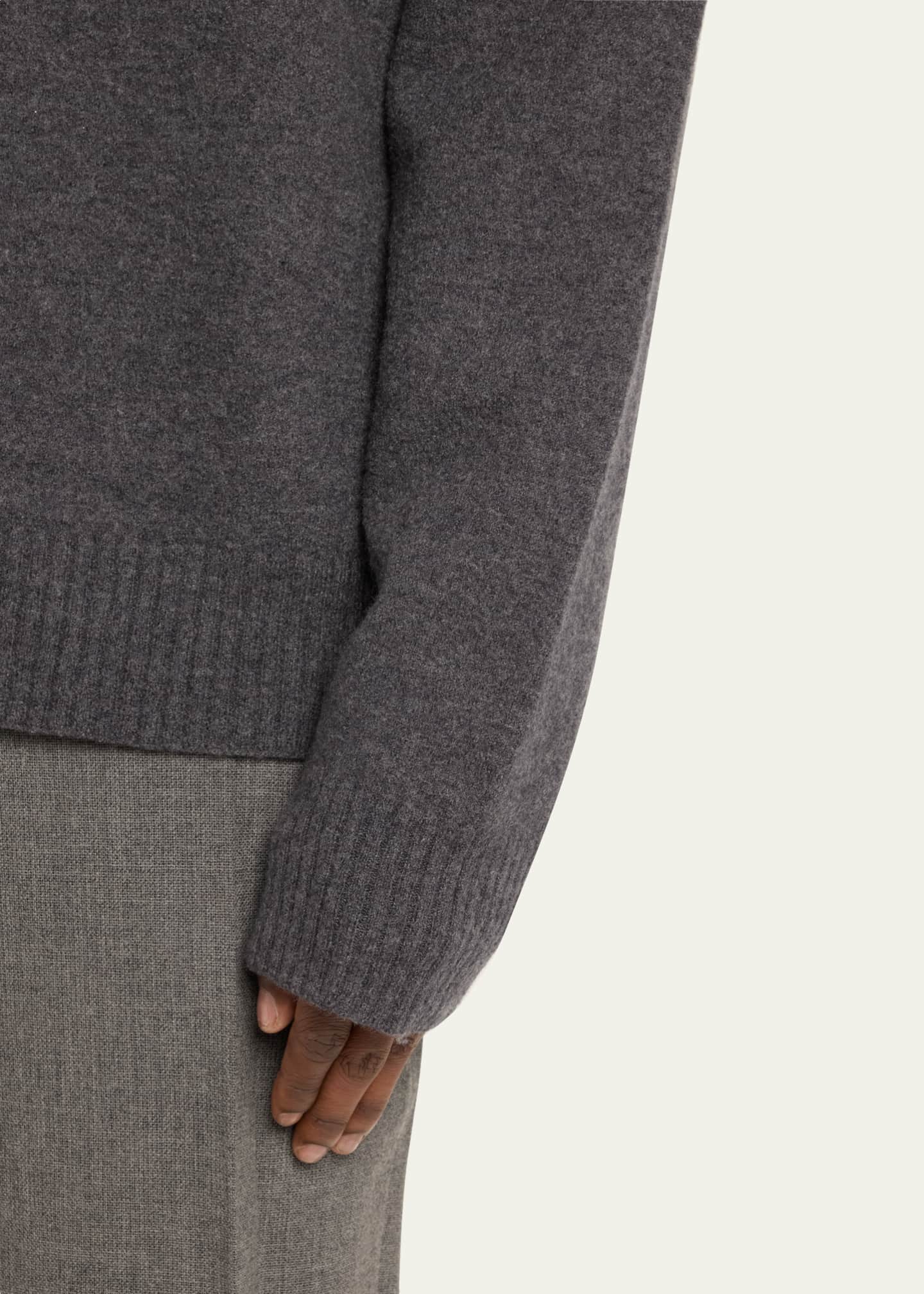 Jil Sander Men's Boiled Wool Crew Sweater Image 5 of 5