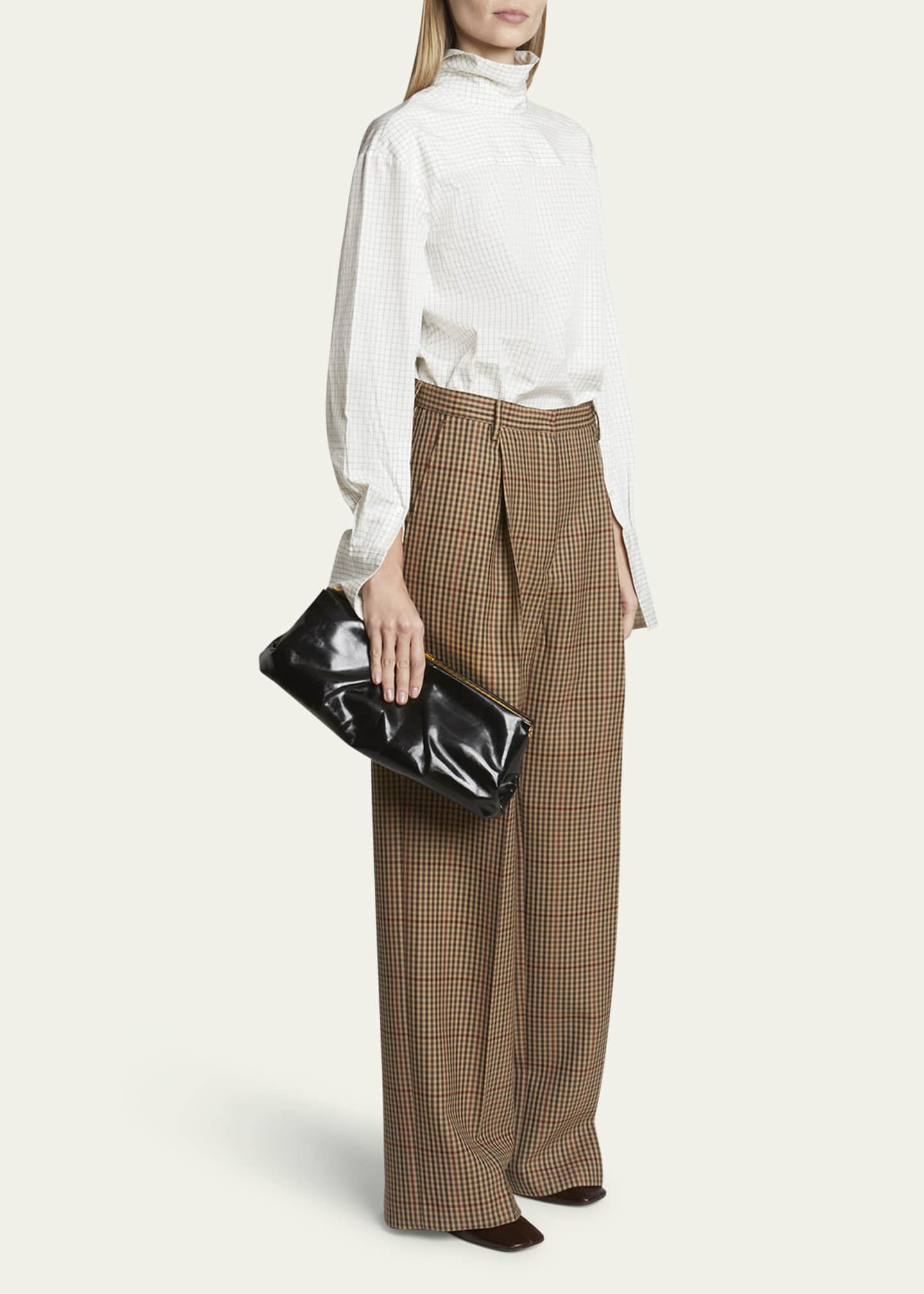 Dries Van Noten Crisp Leather Clutch Bag Image 5 of 5