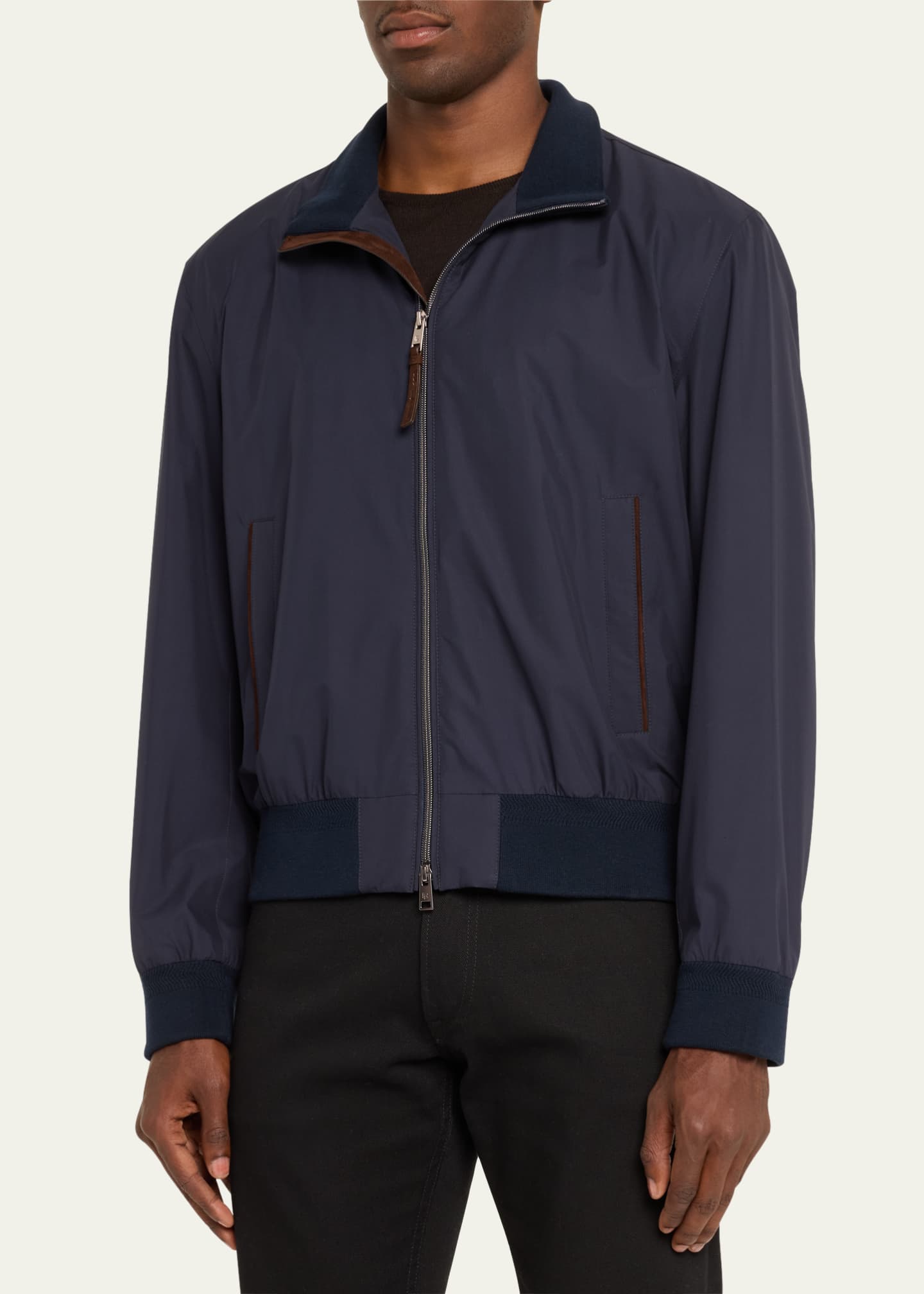 Mens silk windbreaker discount