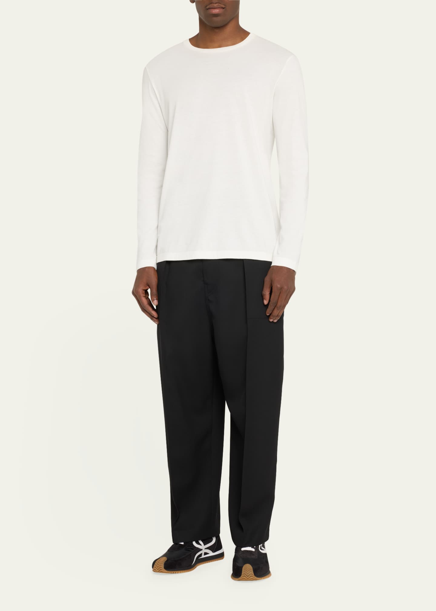 Loewe Men's Flow Retro Runner Sneakers Image 3 of 5