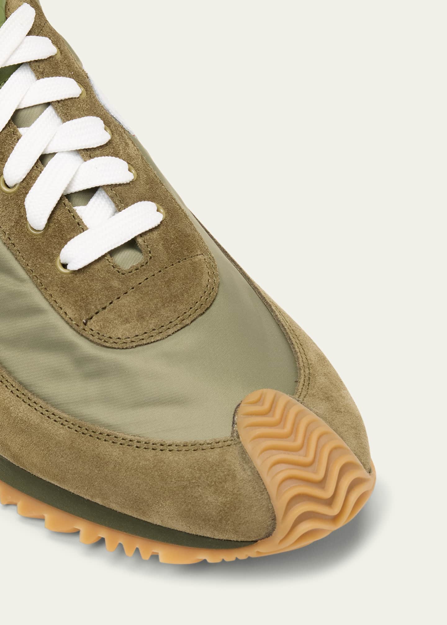 Loewe Flow Runner in Nylon and Suede Blue