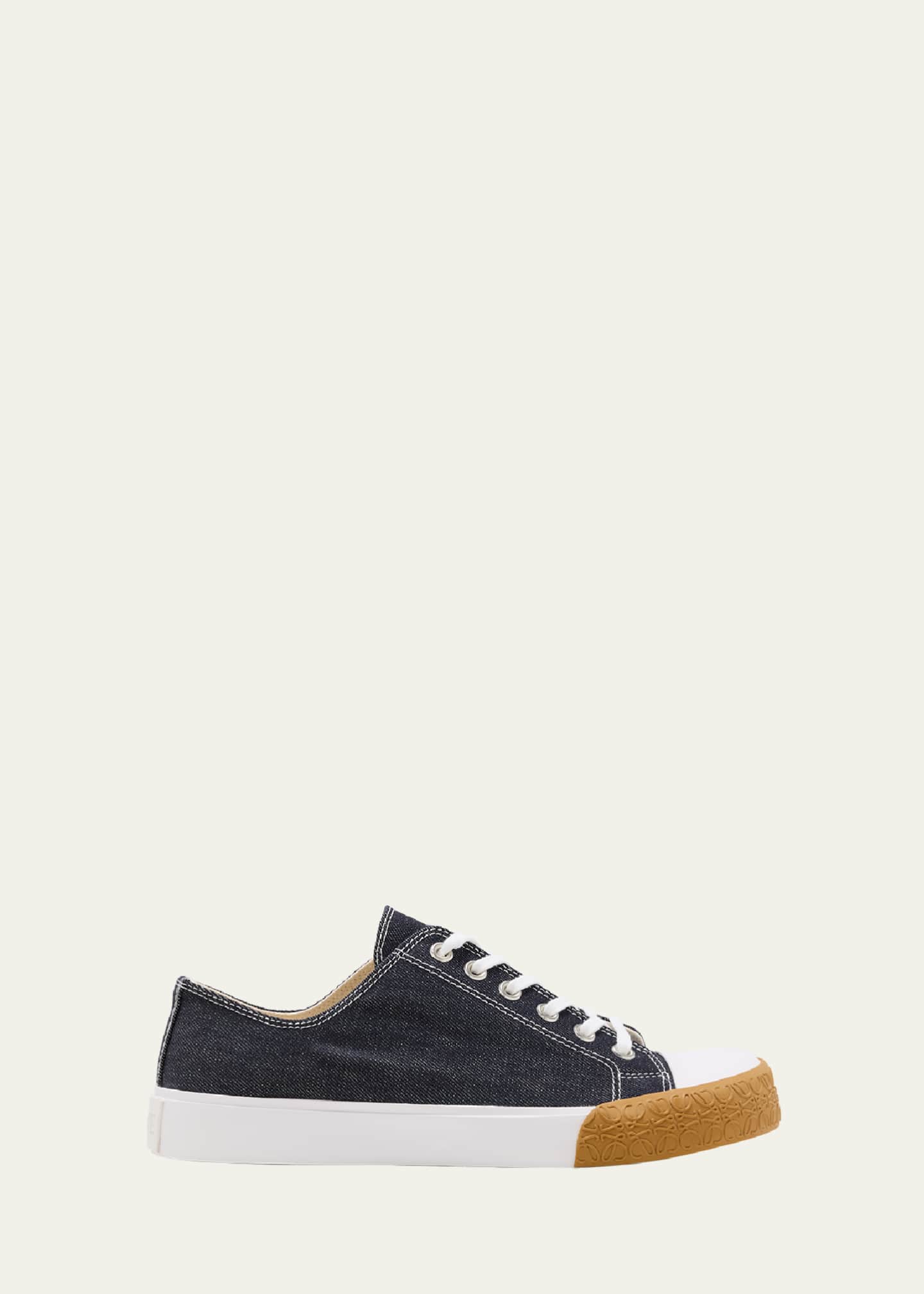 Loewe Men's Retro Cotton Lace-Up Sneakers Image 1 of 5