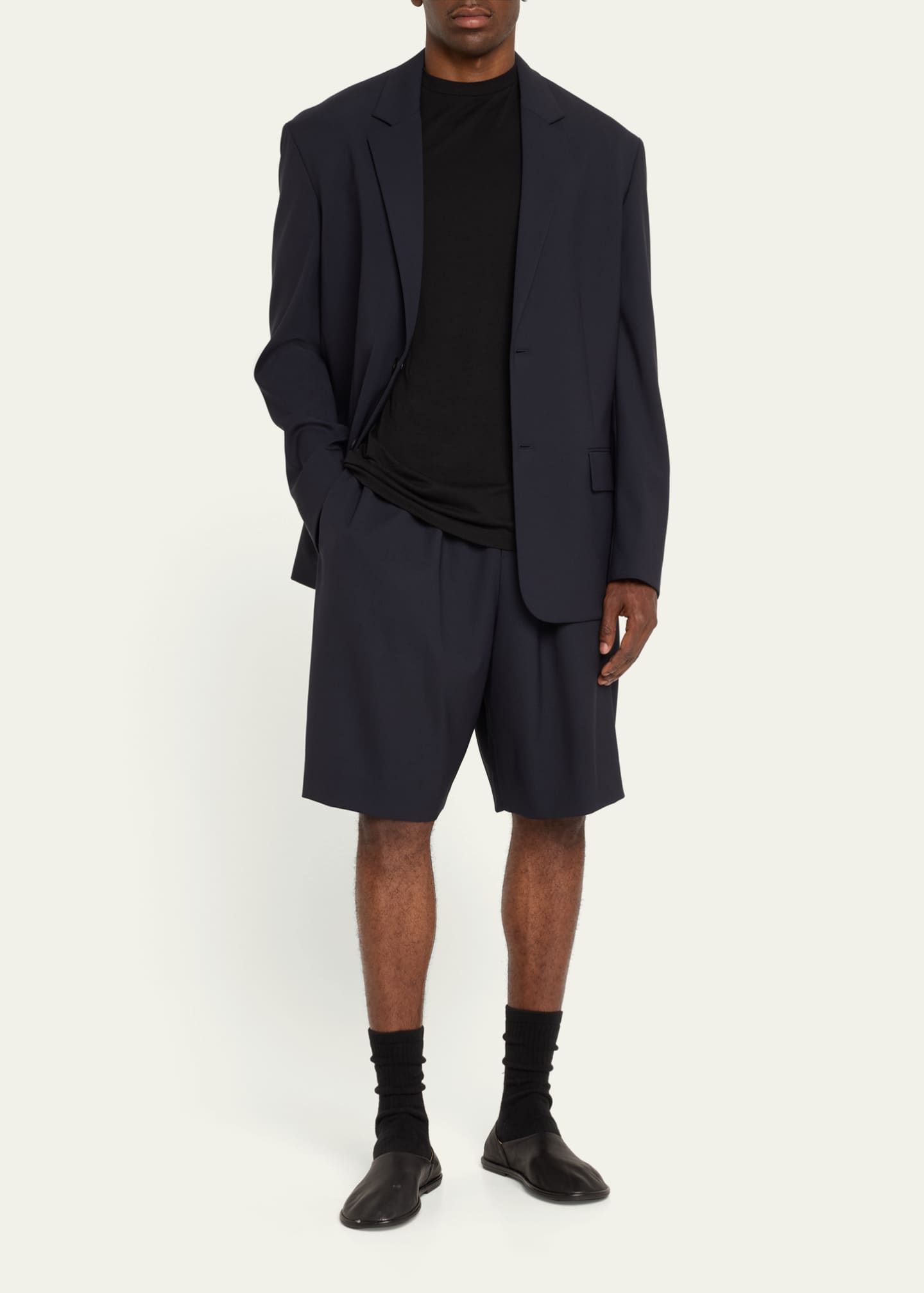 THE ROW Men's Eligio Loose-Fit Wool Sport Coat Image 2 of 5