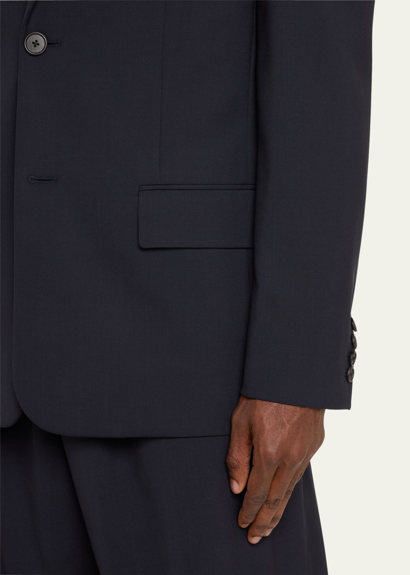 THE ROW Men's Eligio Loose-Fit Wool Sport Coat Image 5 of 5