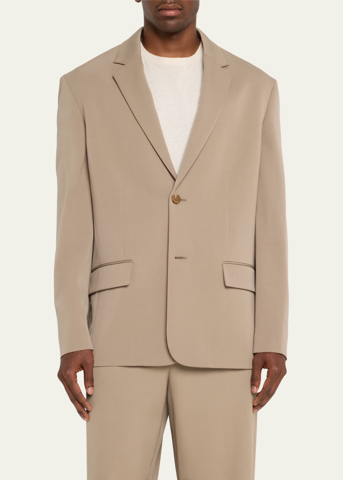 THE ROW Men's Eligio Loose-Fit Wool Sport Coat Image 4 of 5