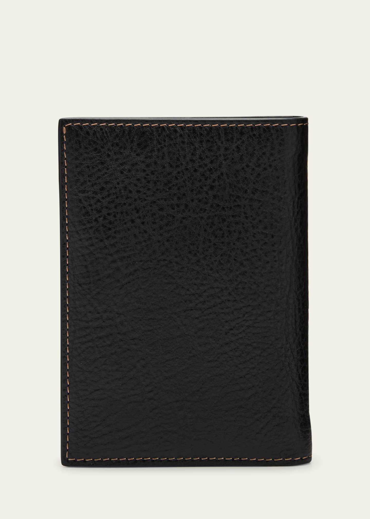 Brunello Cucinelli Men's Leather Bifold Card Holder Image 3 of 4