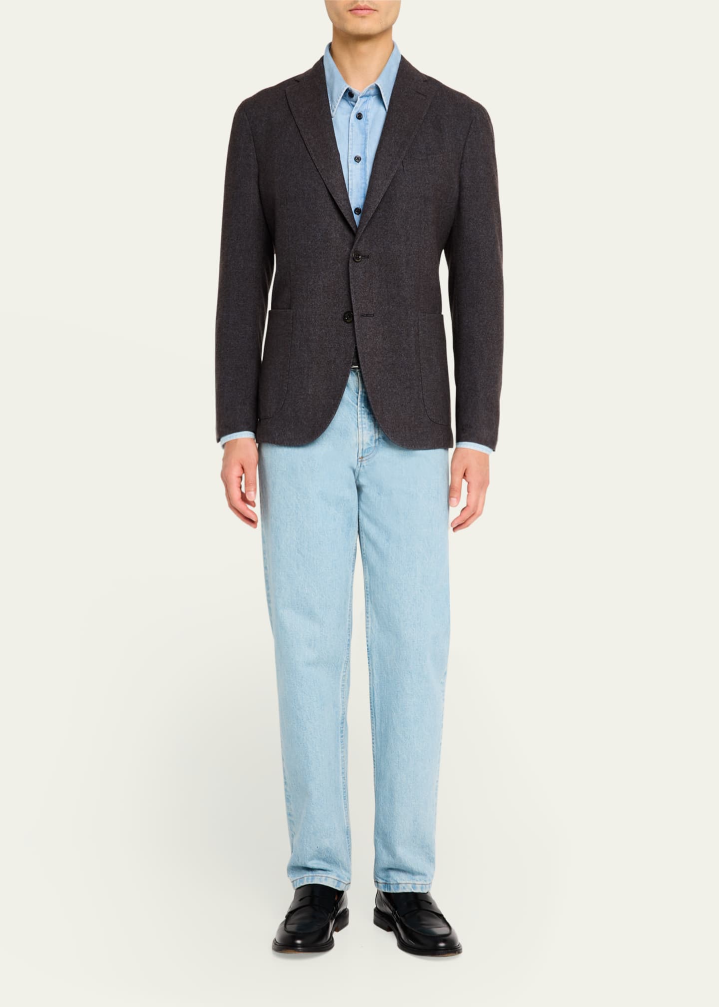Boglioli Men's Melange Wool Sport Coat Image 2 of 8
