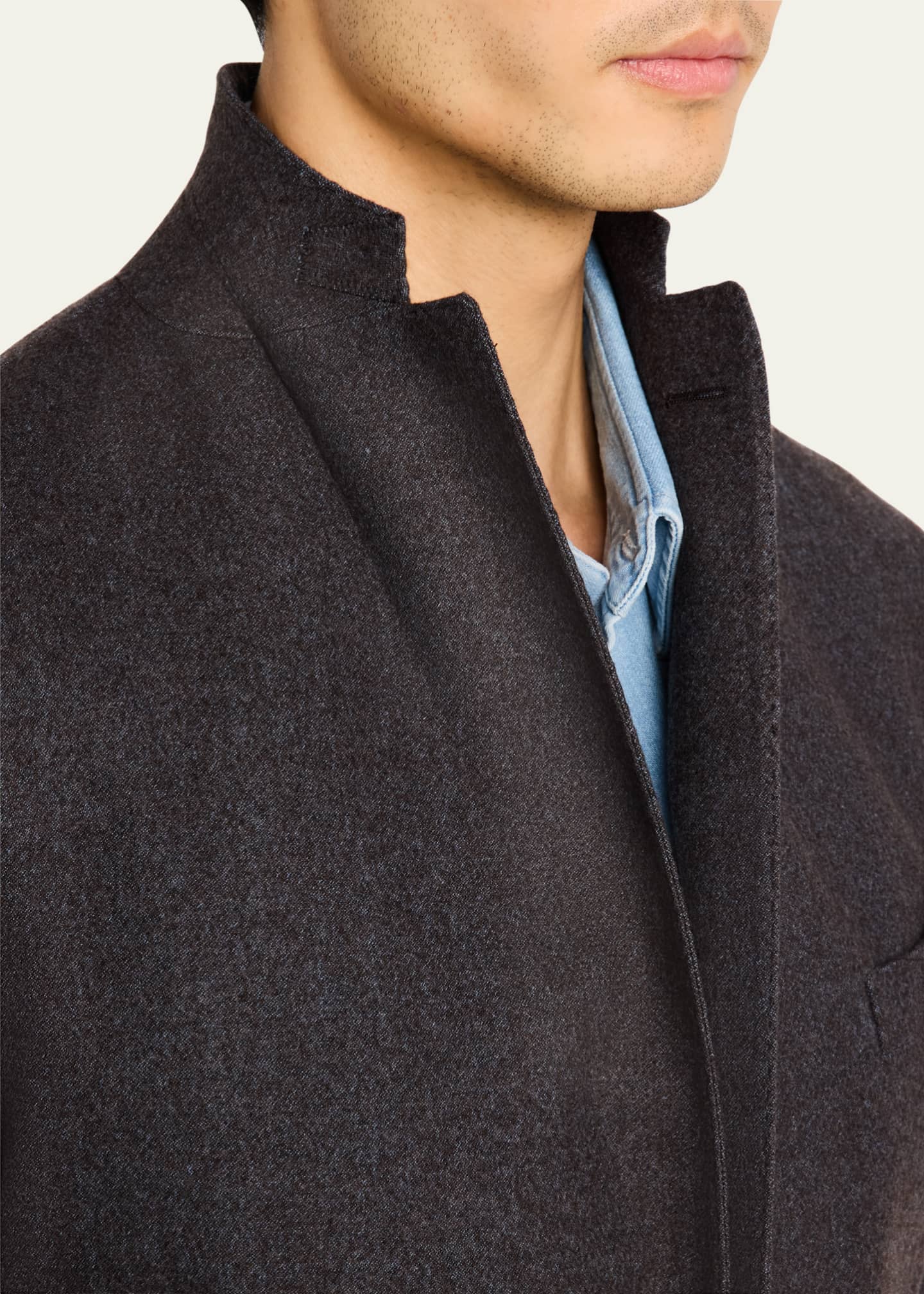 Boglioli Men's Melange Wool Sport Coat Image 7 of 8