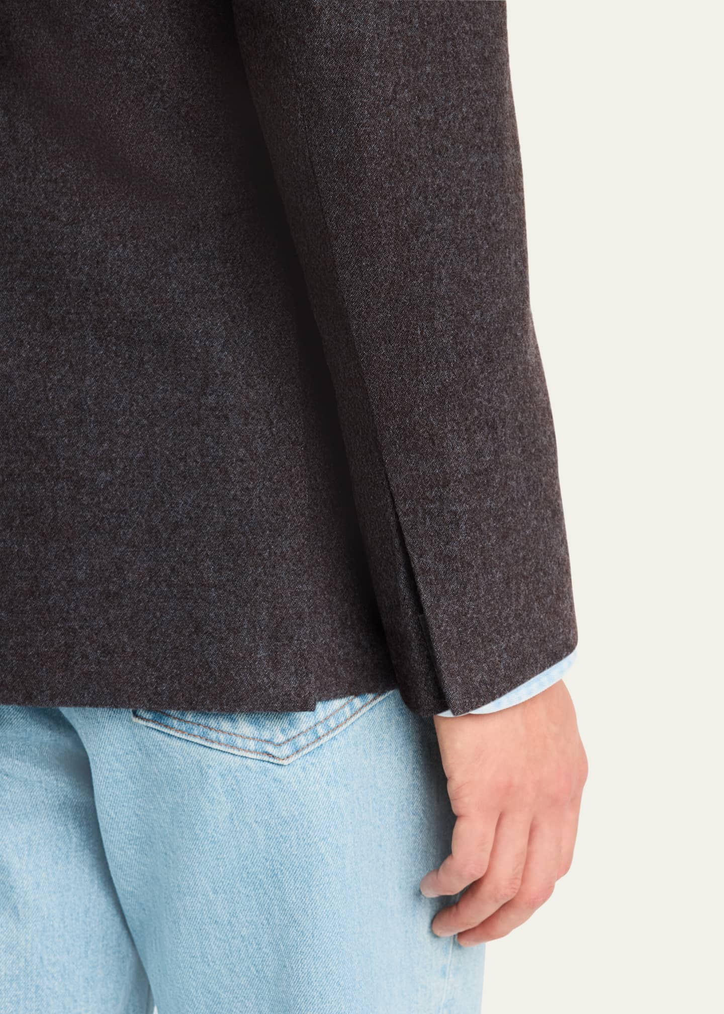 Boglioli Men's Melange Wool Sport Coat Image 8 of 8