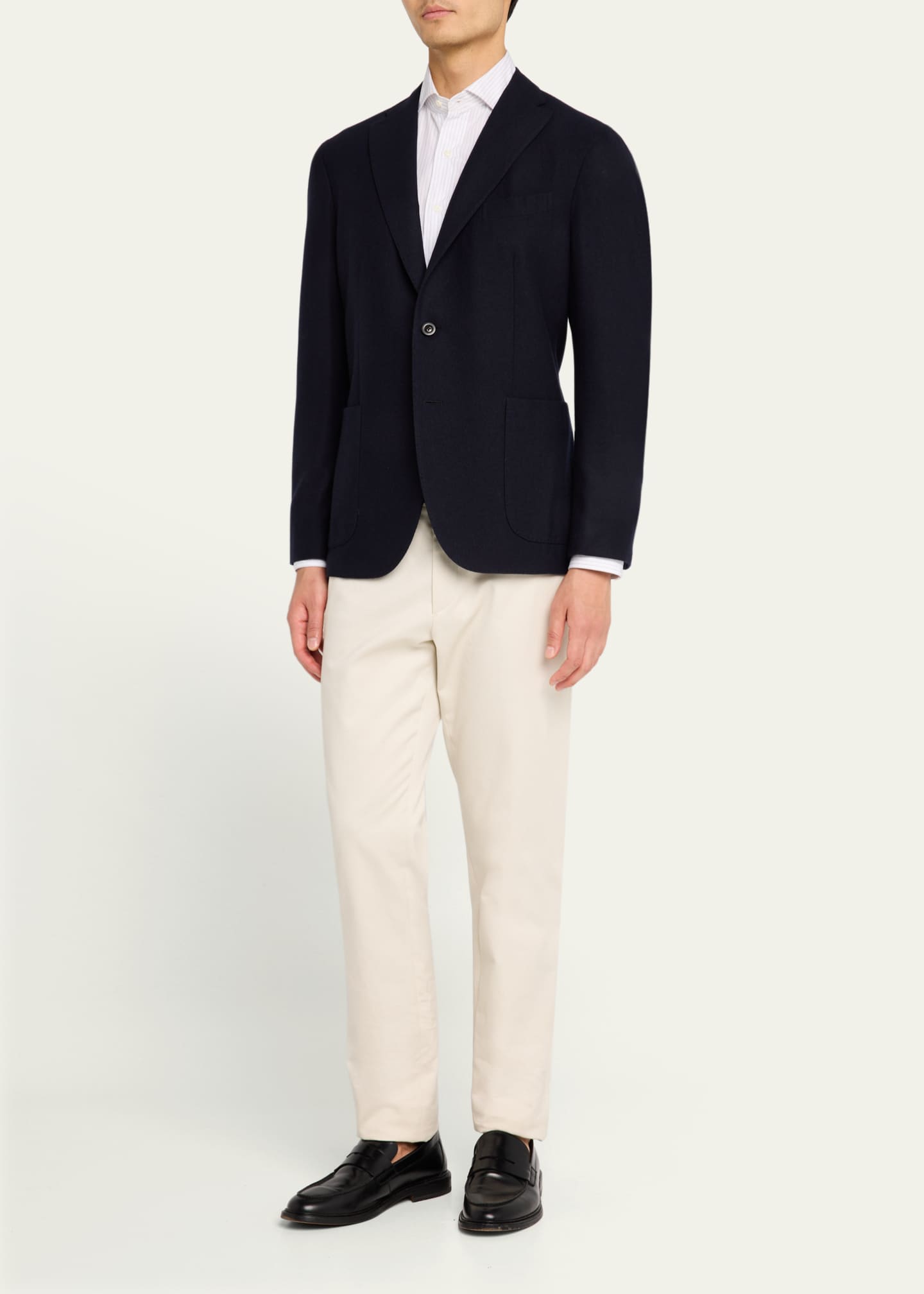 Boglioli Men's Solid Wool Sport Coat Image 2 of 8
