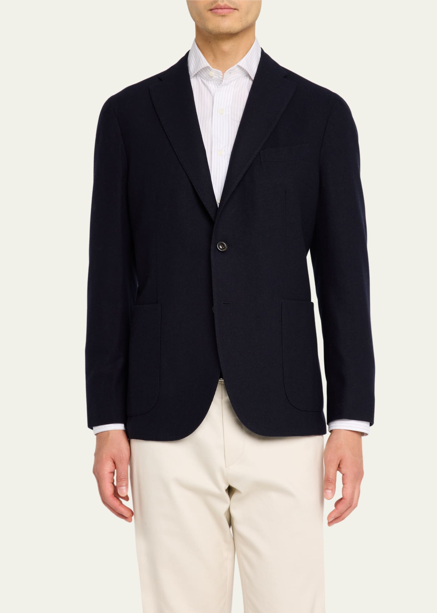 Boglioli Men's Solid Wool Sport Coat Image 4 of 8