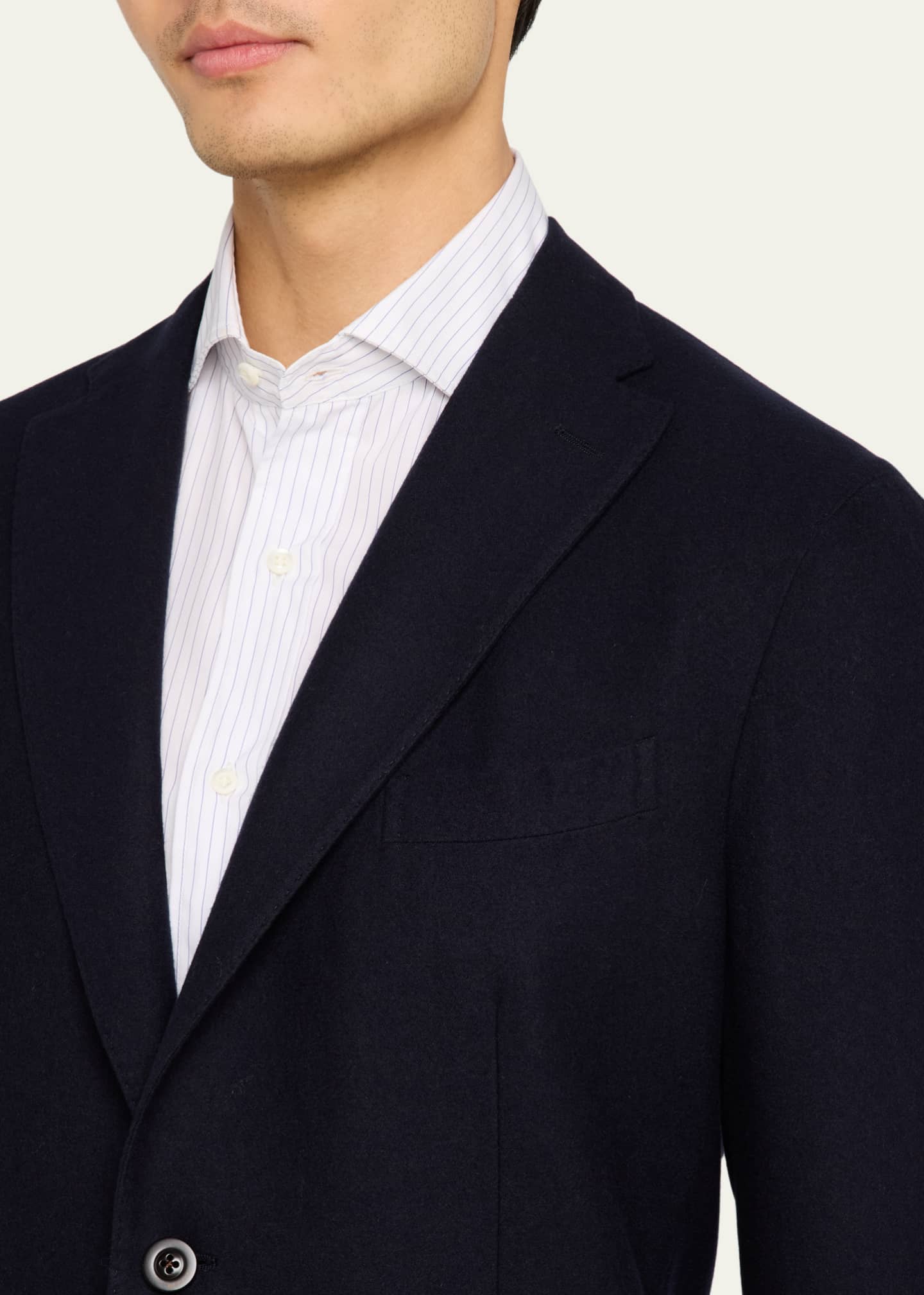 Boglioli Men's Solid Wool Sport Coat Image 5 of 8