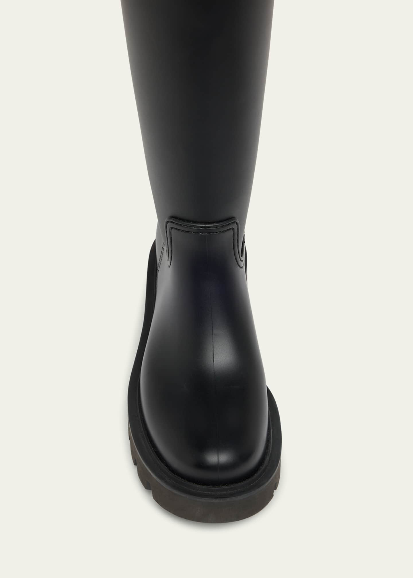 Moncler Kickstream Leather Tall Rain Boots Image 6 of 6