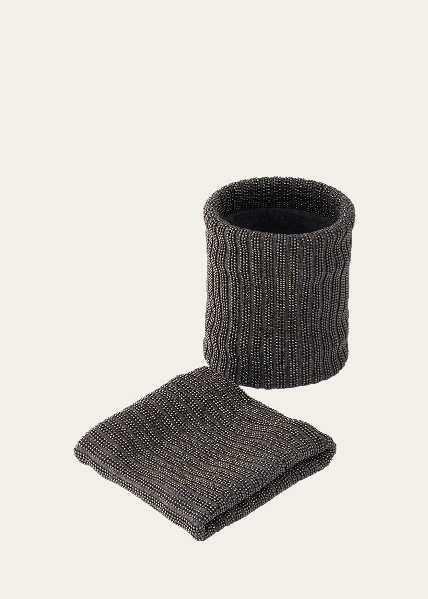 Brunello Cucinelli Monili Jersey Stretch Wristbands Image 3 of 4